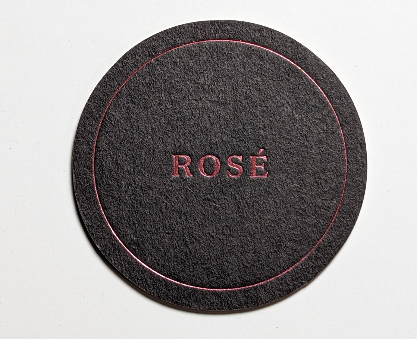 3.5" or 4" circle coasters with foil stamp 1 side Mediumweight 60pt 4