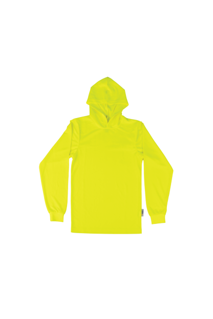 XTREME HI-VIZ MESH LONG SLEEVE HOODIE T-SHIRT 4