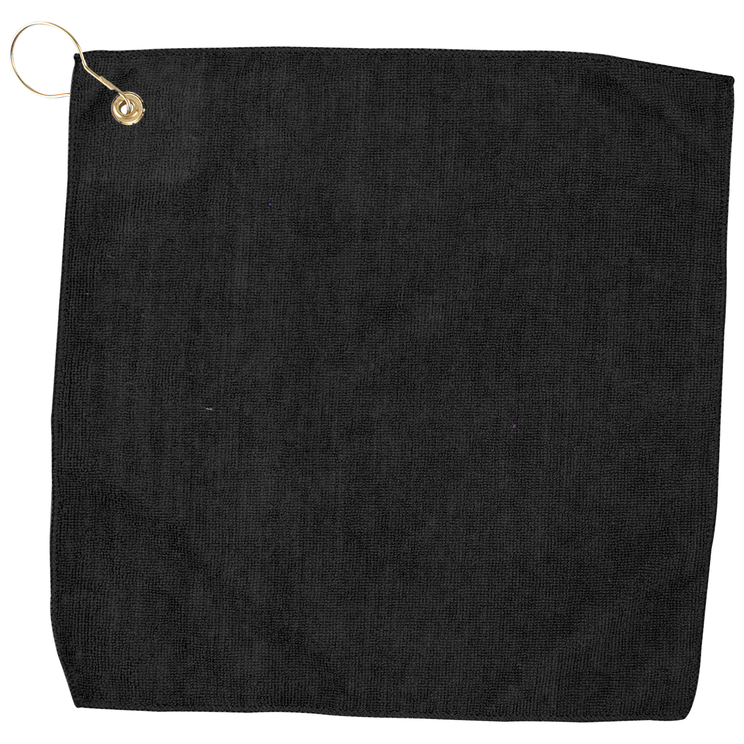 15" X 15" RPET Hemmed Golf Towel with Hook & Grommet 7