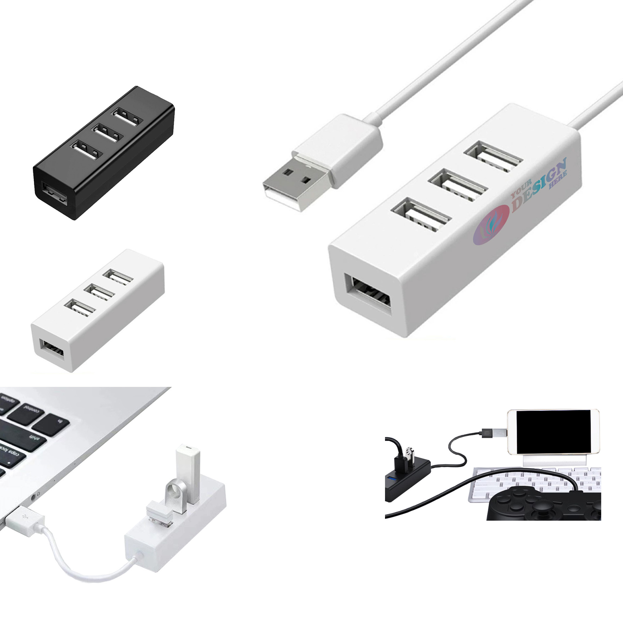 USB 2.0 Hub 4 in 1 Adapter 3