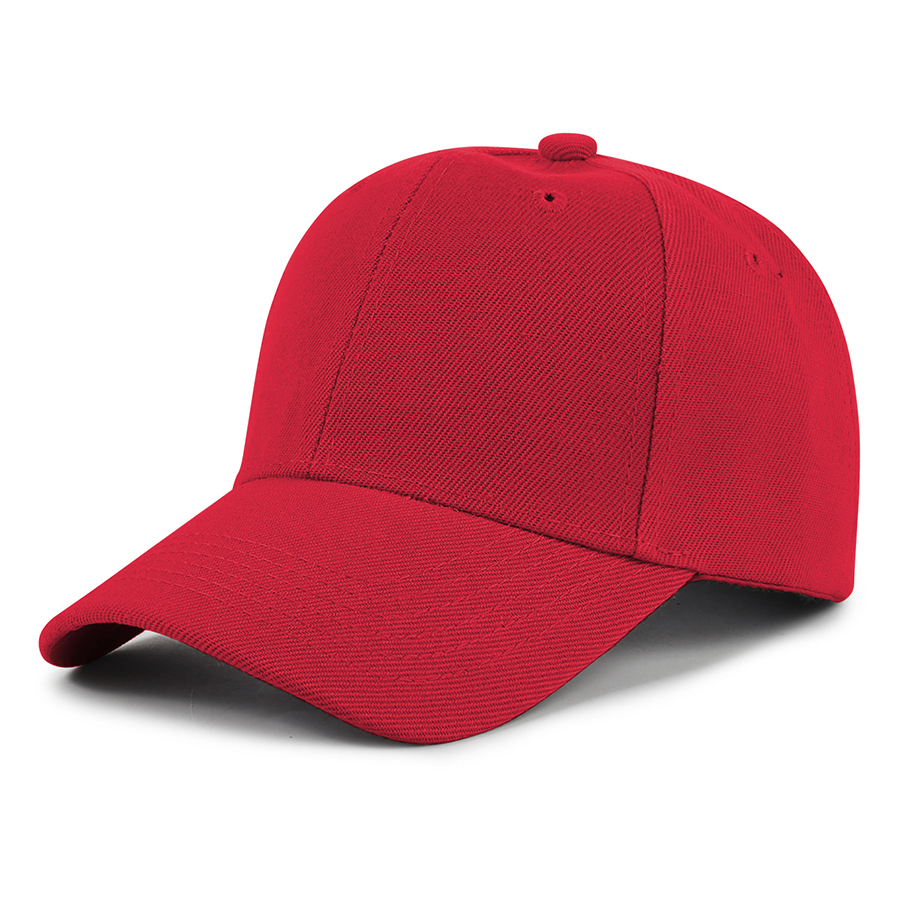 Kids' Stock Solid Color Polyester 6-Panel Cap 15