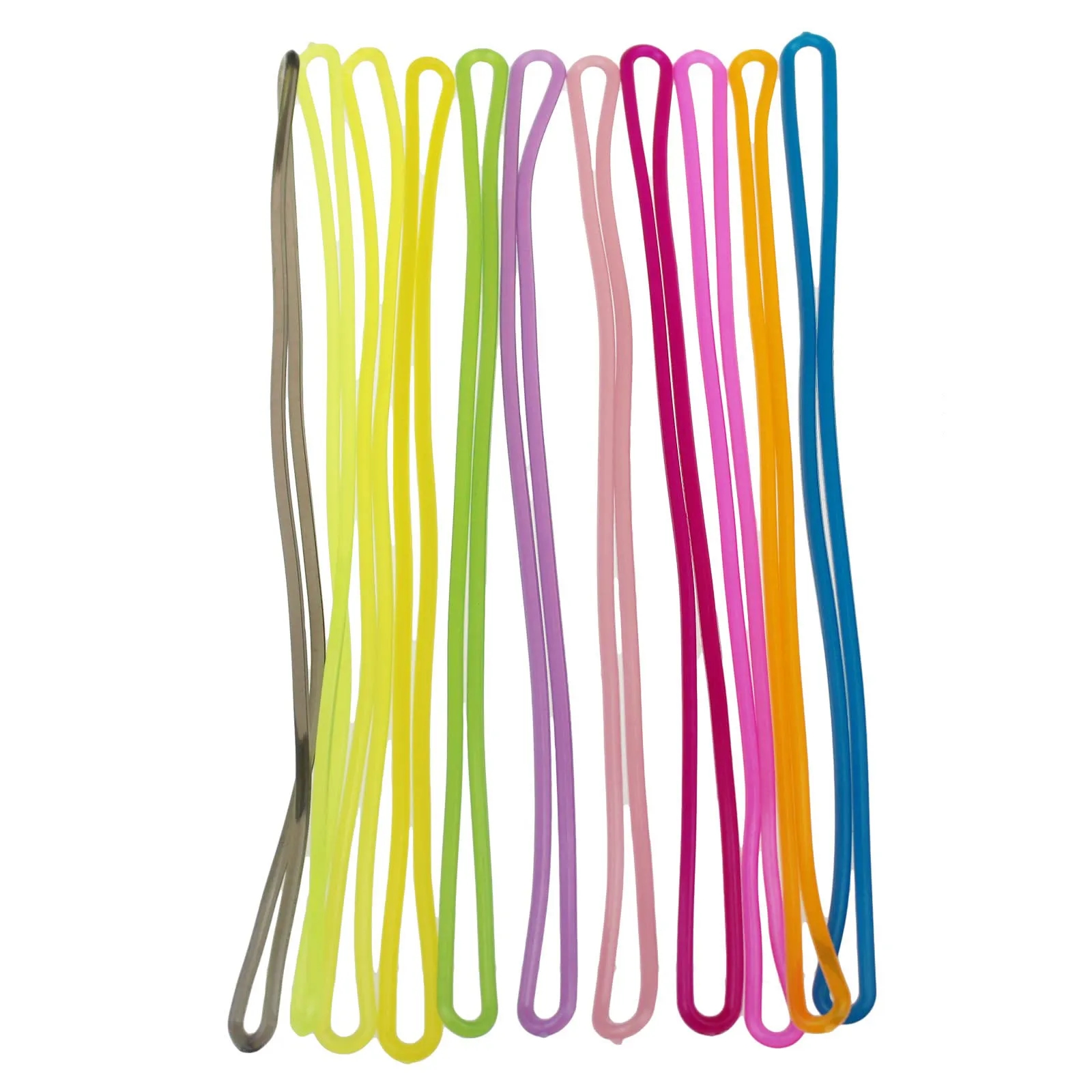 6" Black Flexible Plastic Loop Straps 1