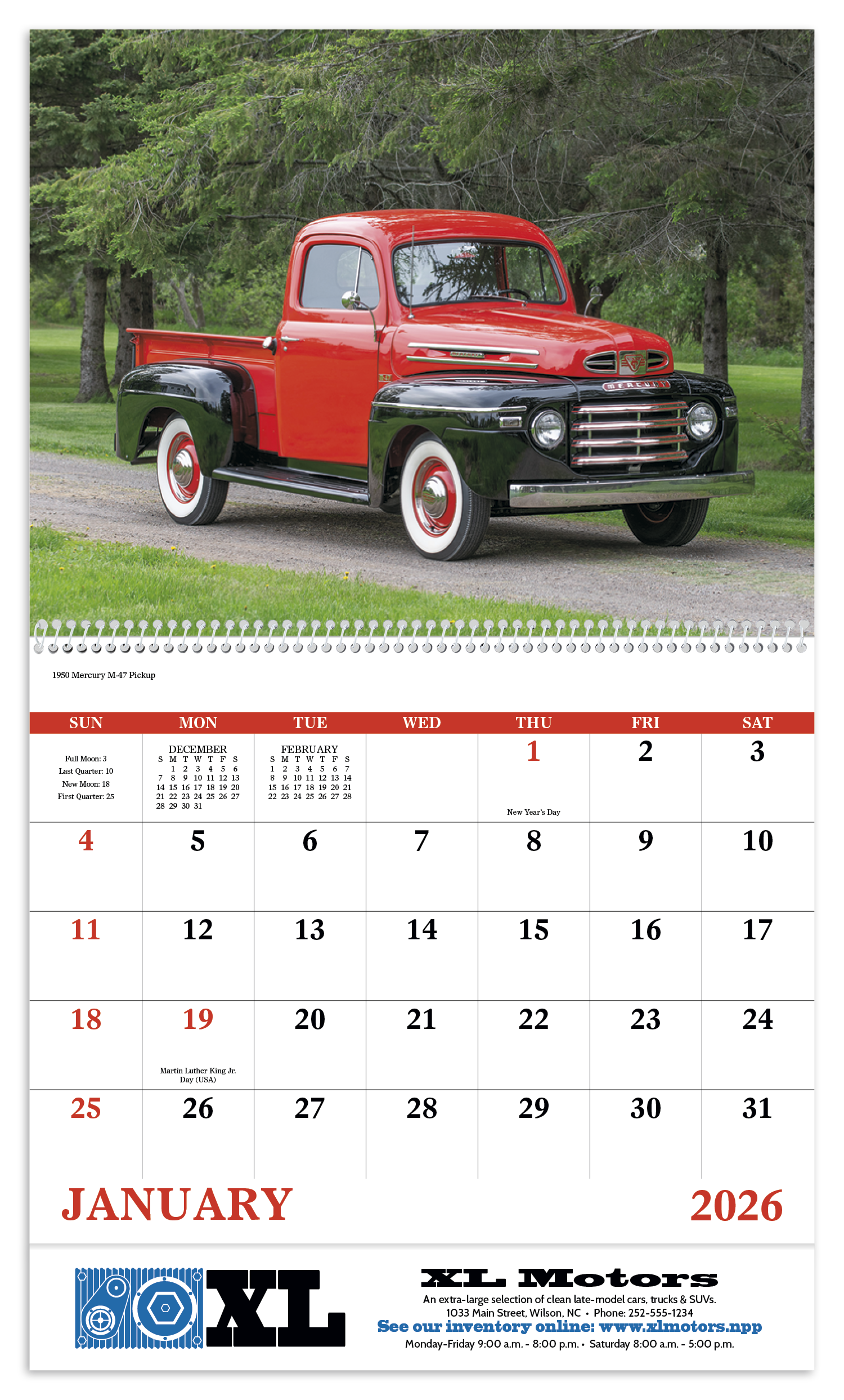 Good Value™ Treasured Trucks - Spiral Calendar 8