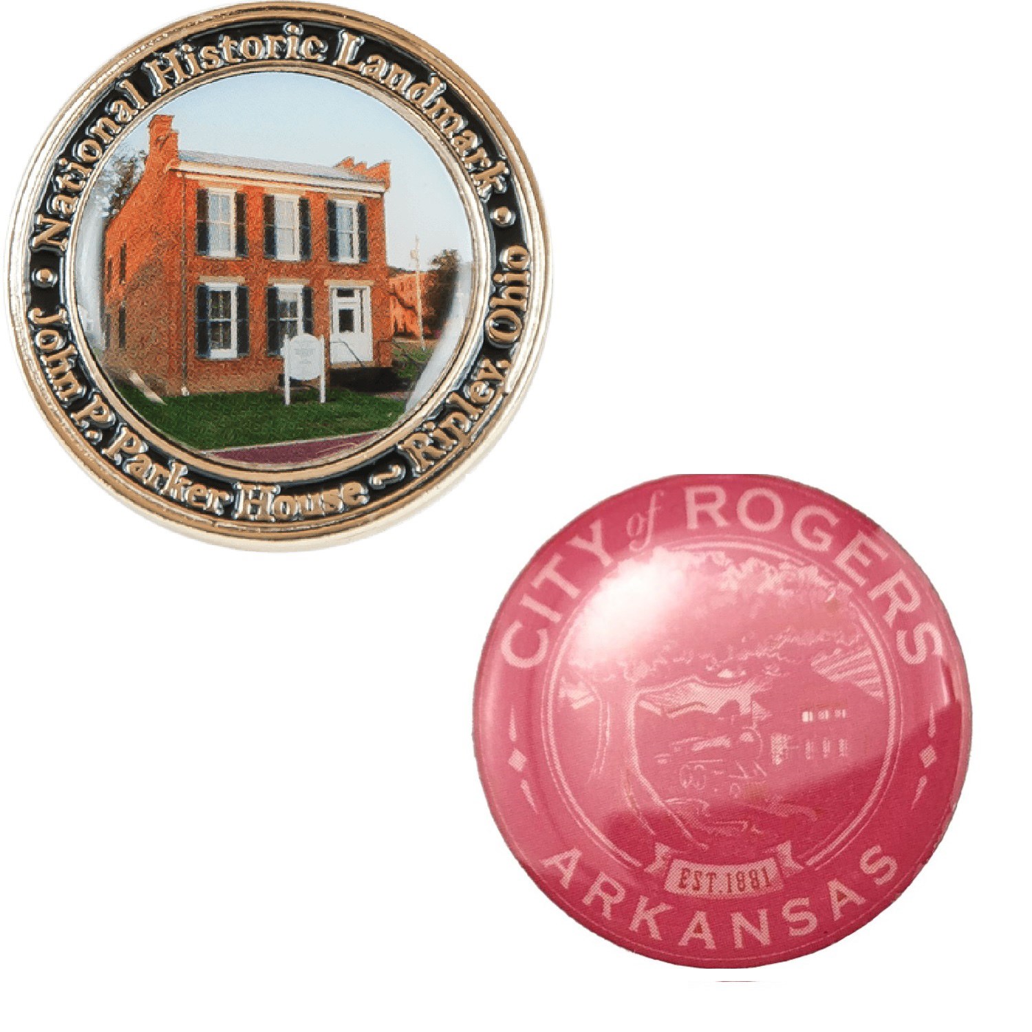 1.25" Custom Lapel Pins - Offset Full Color 4
