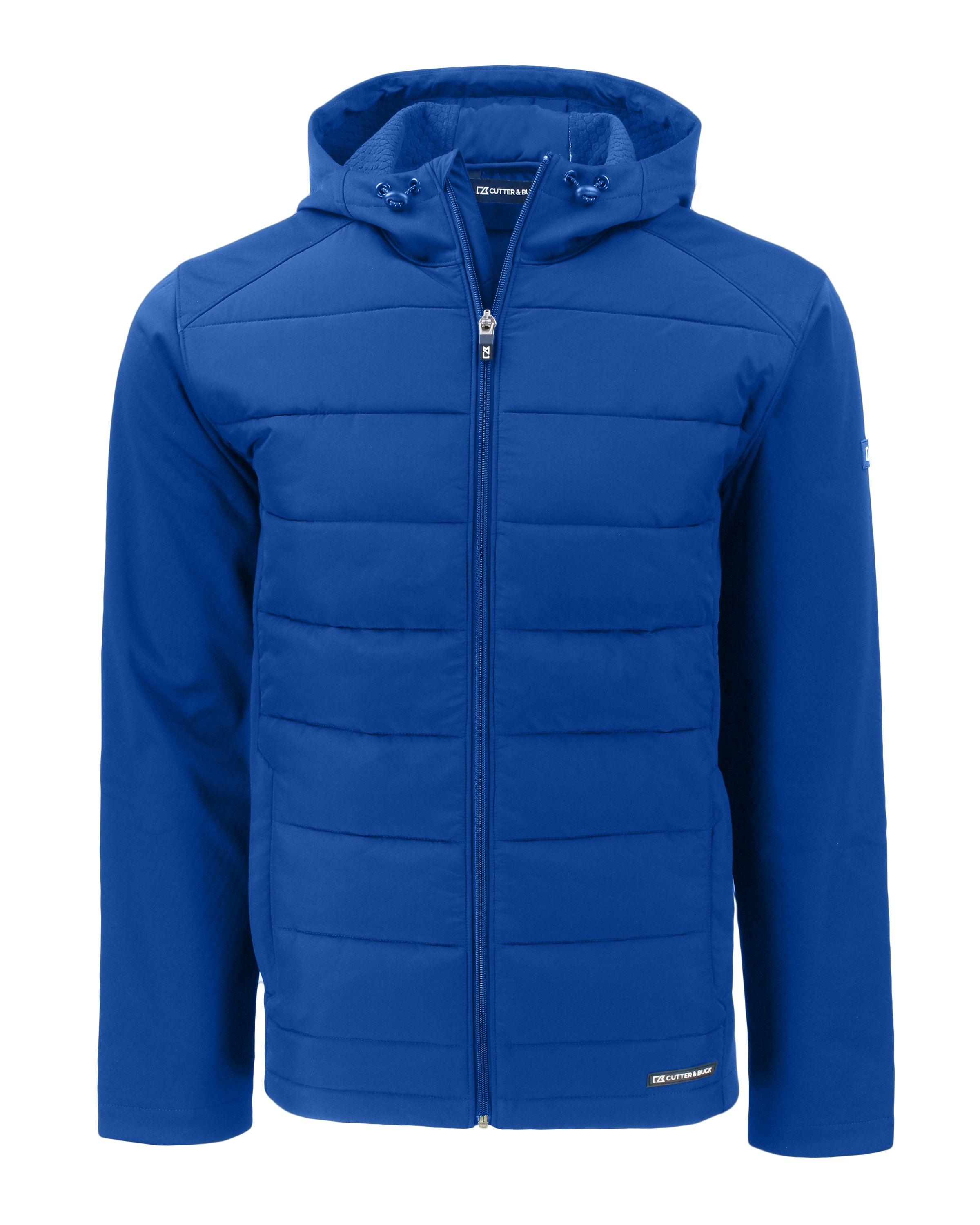 Cutter & Buck Evoke Recycled Honeycomb Fleece Mens Hybrid Full Zip Jacket 45