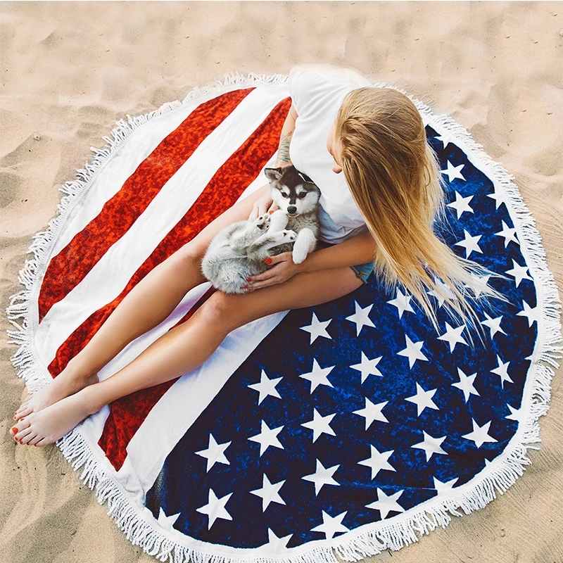 60 Inch oversized Round Beach Towel 1