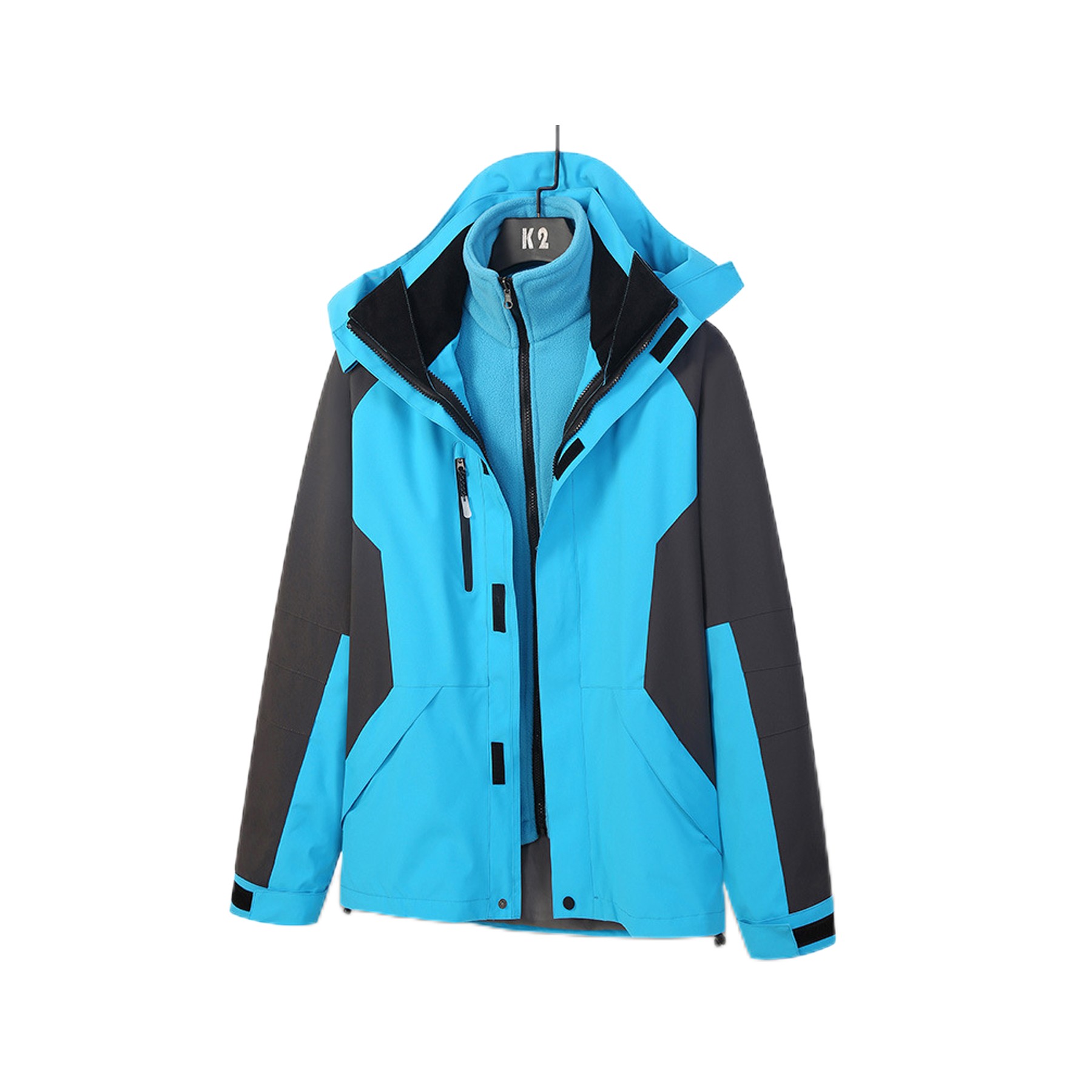 Waterproof Ski Jacket Hooded Windbreakers 8