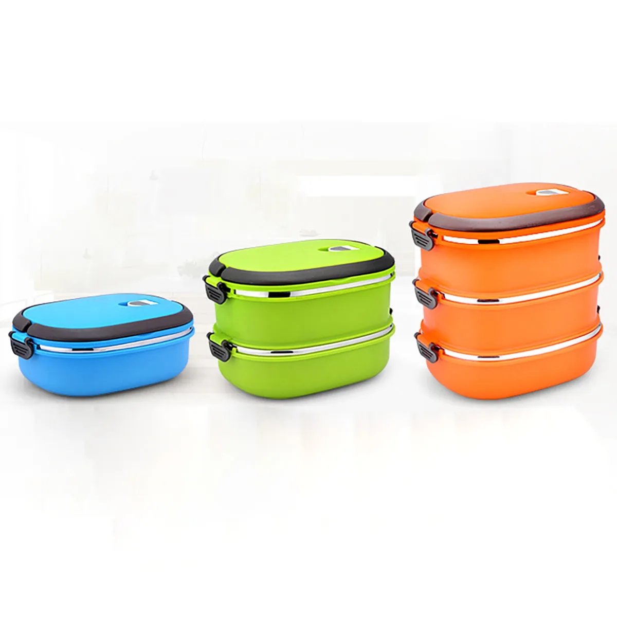 High Quality Food Container 3 Layers Optional Lunch Box 6