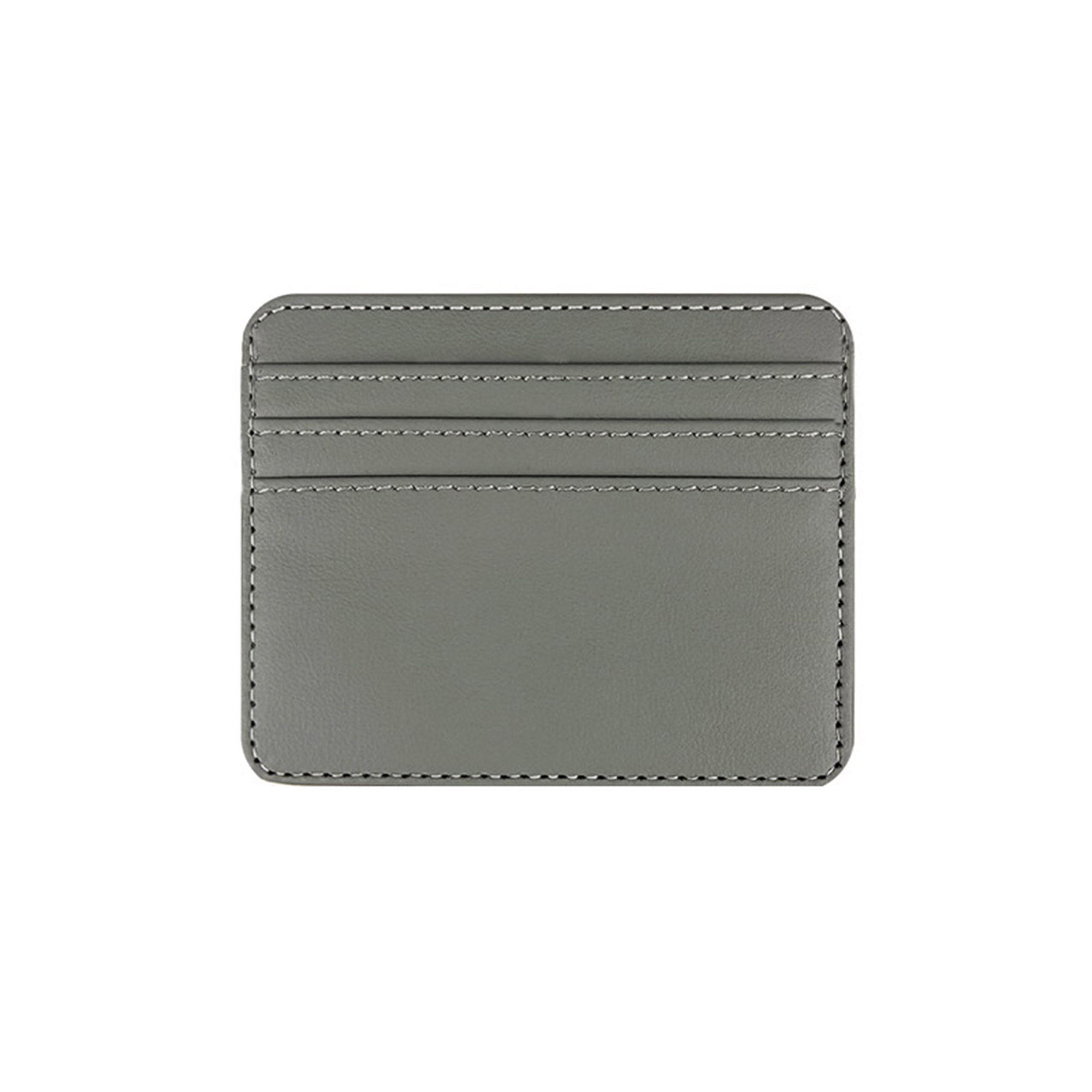 Debossed PU Leather Credit Card Holder Wallet, custom luggage tag with logo imprint 2