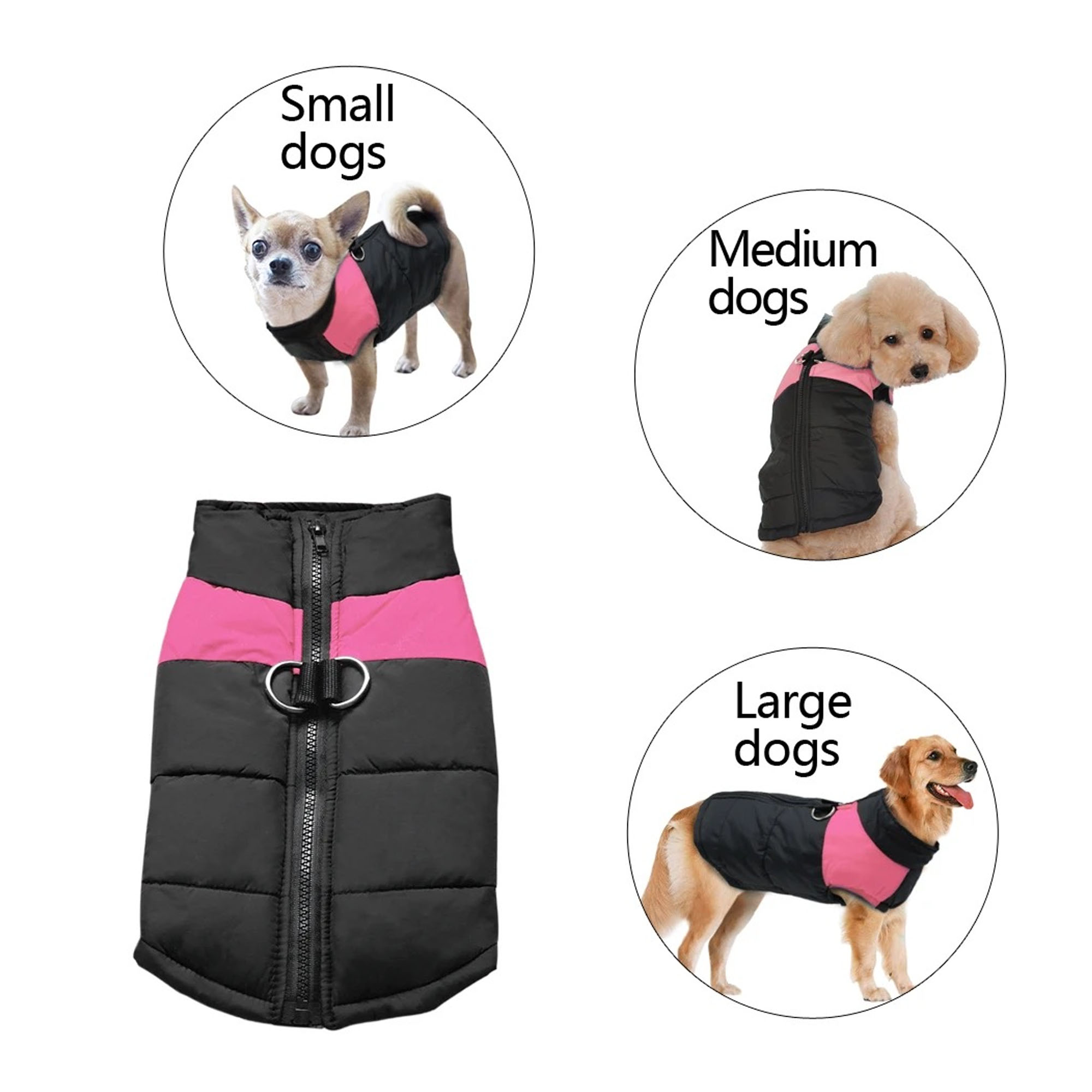 Cotton Practical And Lightweight Pet Coat With Easy Zipper Access 3