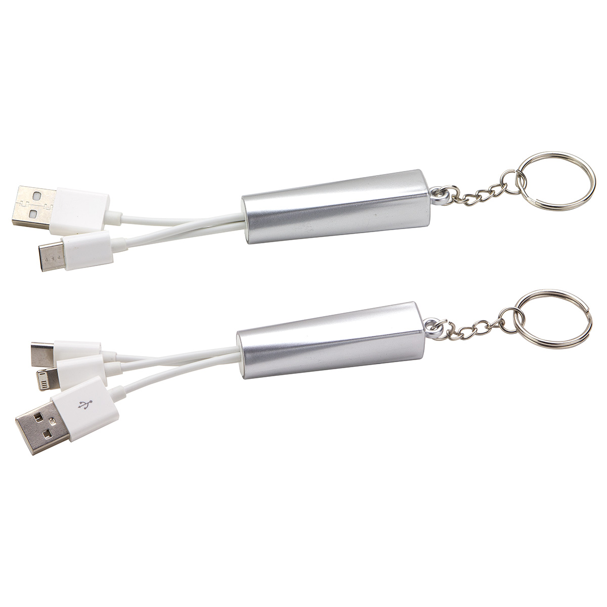 Trey 3-in-1 Light-Up Charging Cable with Keychain 3