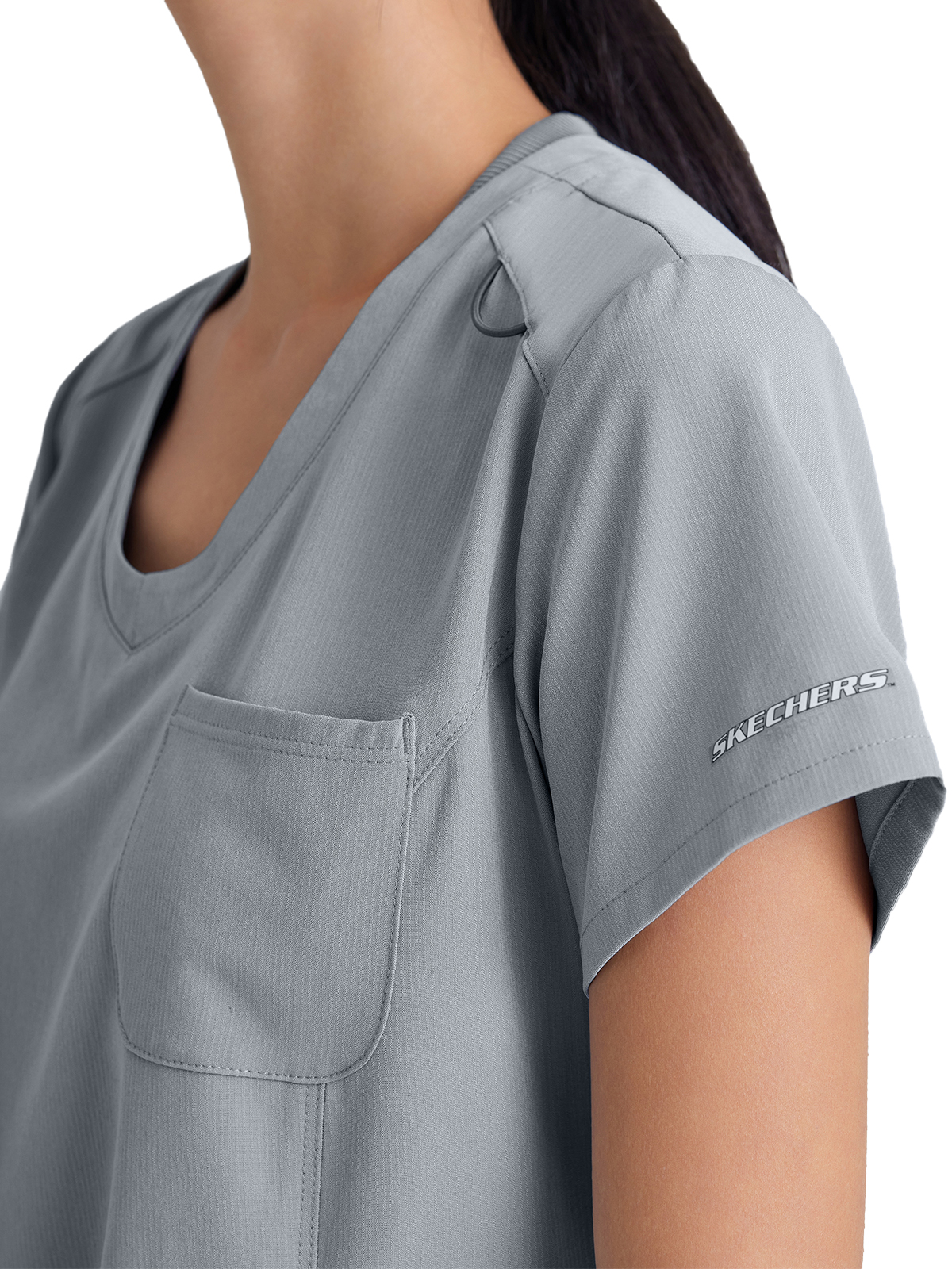 Skechers - Women's One-Pocket V-Neck Dignity Tuck-In Scrub Top 44