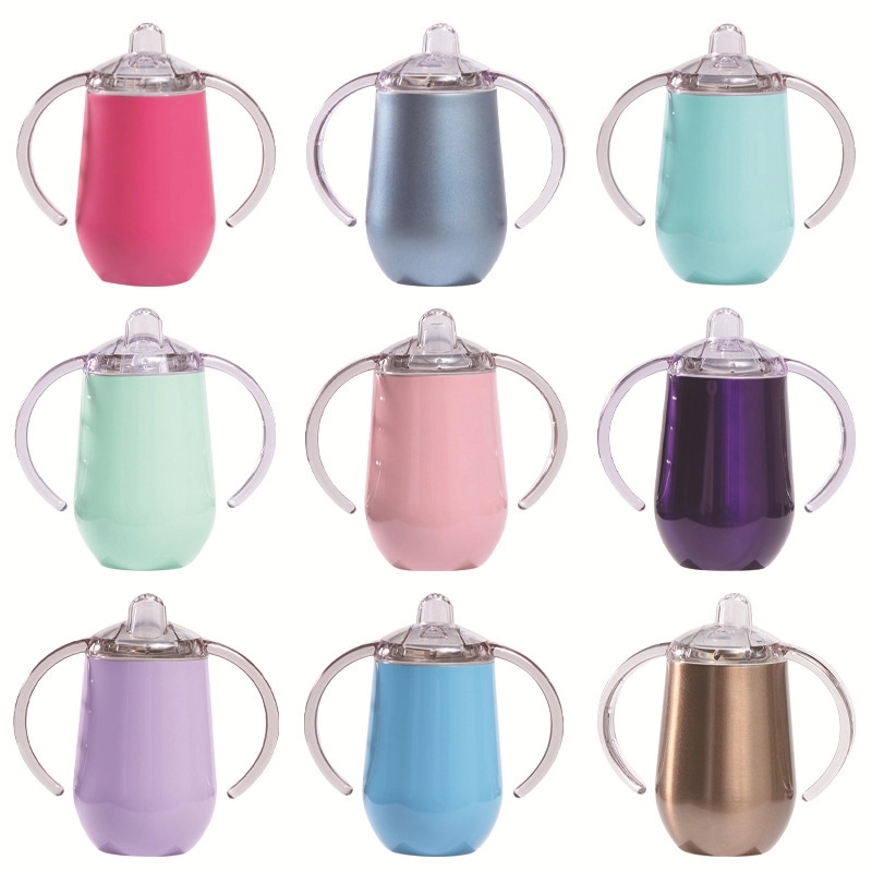 10 OZ Stainless Steel Baby Sippy Trumbler 2
