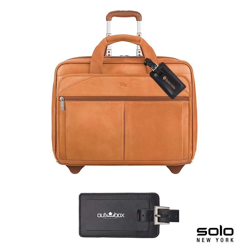 Solo New York Walker Leather Rolling Case 17
