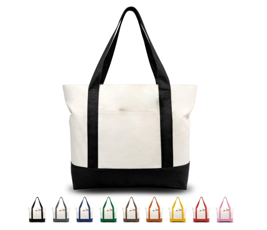 Custom Cotton Canvas Bag for Shopper, custom tote bag with logo imprint 2