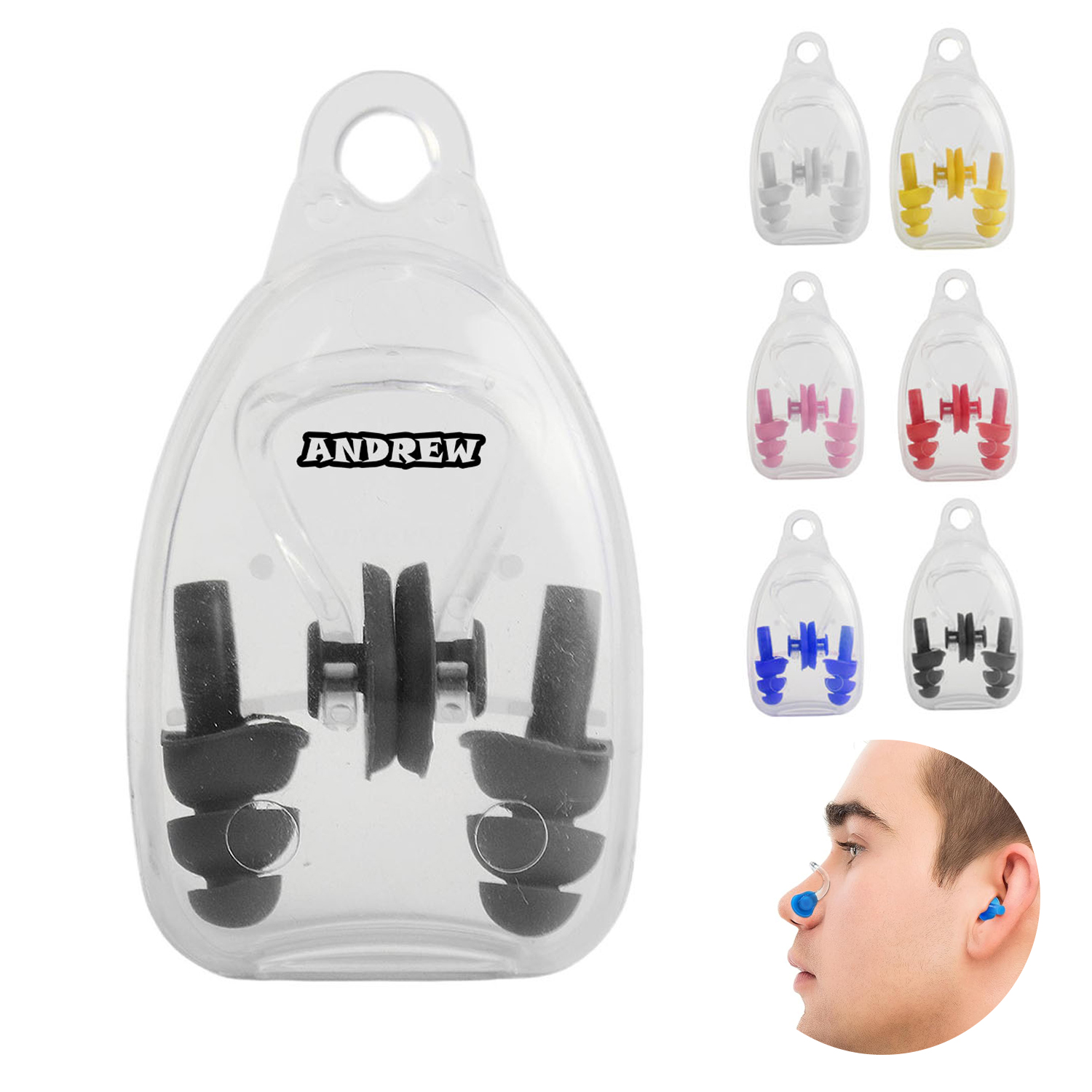 Swimming Nose Plugs Earplugs Set 5
