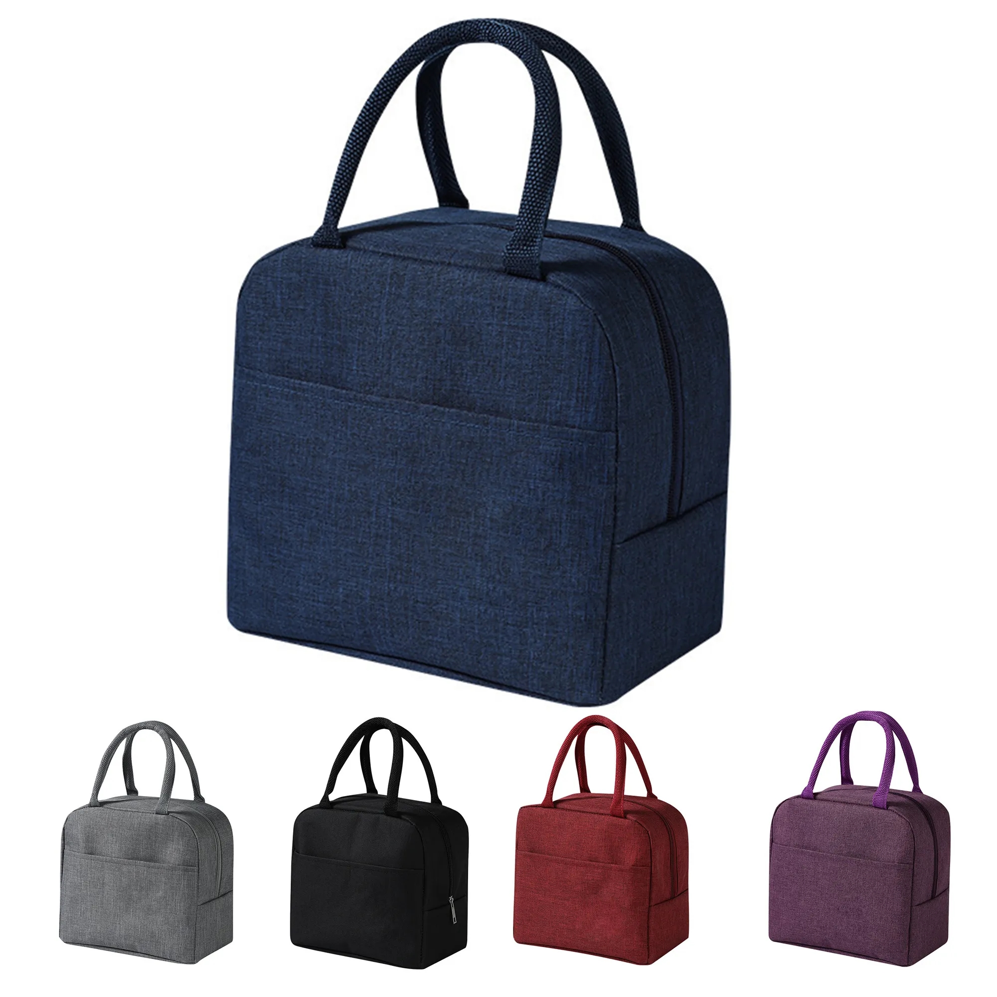 Oxford Cloth Insulated Lunch Bag Handbag 3