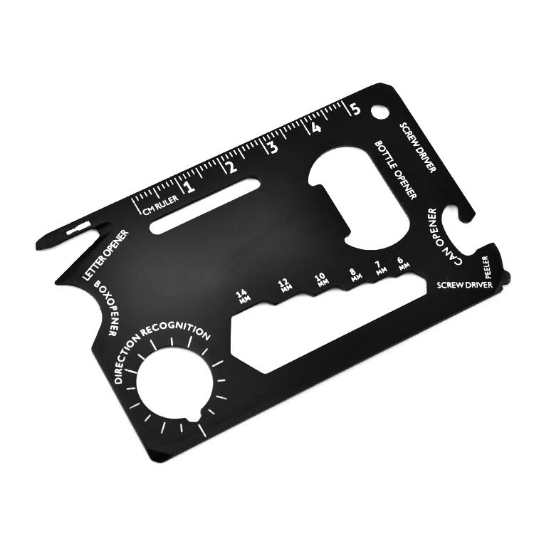 Multi-Function Hand Tool Metal Tactical Survival Pocket in Credit Card Sized 5
