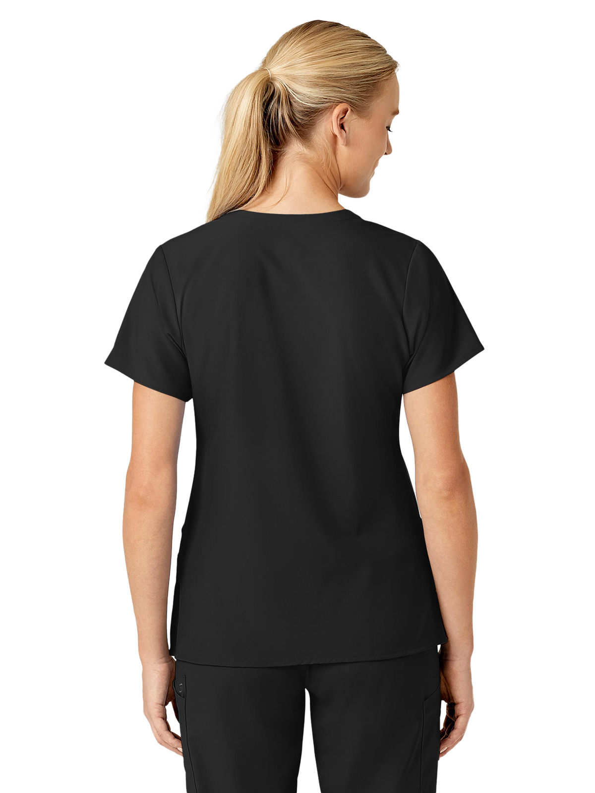 W123 Women's Five-Pocket V-Neck Top