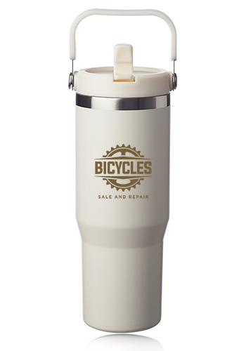 30 oz. Bronx Stainless Travel Mug with Carrying Handle 19