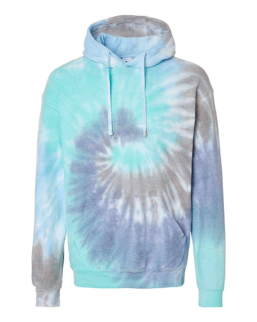 Unisex Tie-Dyed Cloud Inside-Out Fleece Hooded Sweatshirt - 8600 28