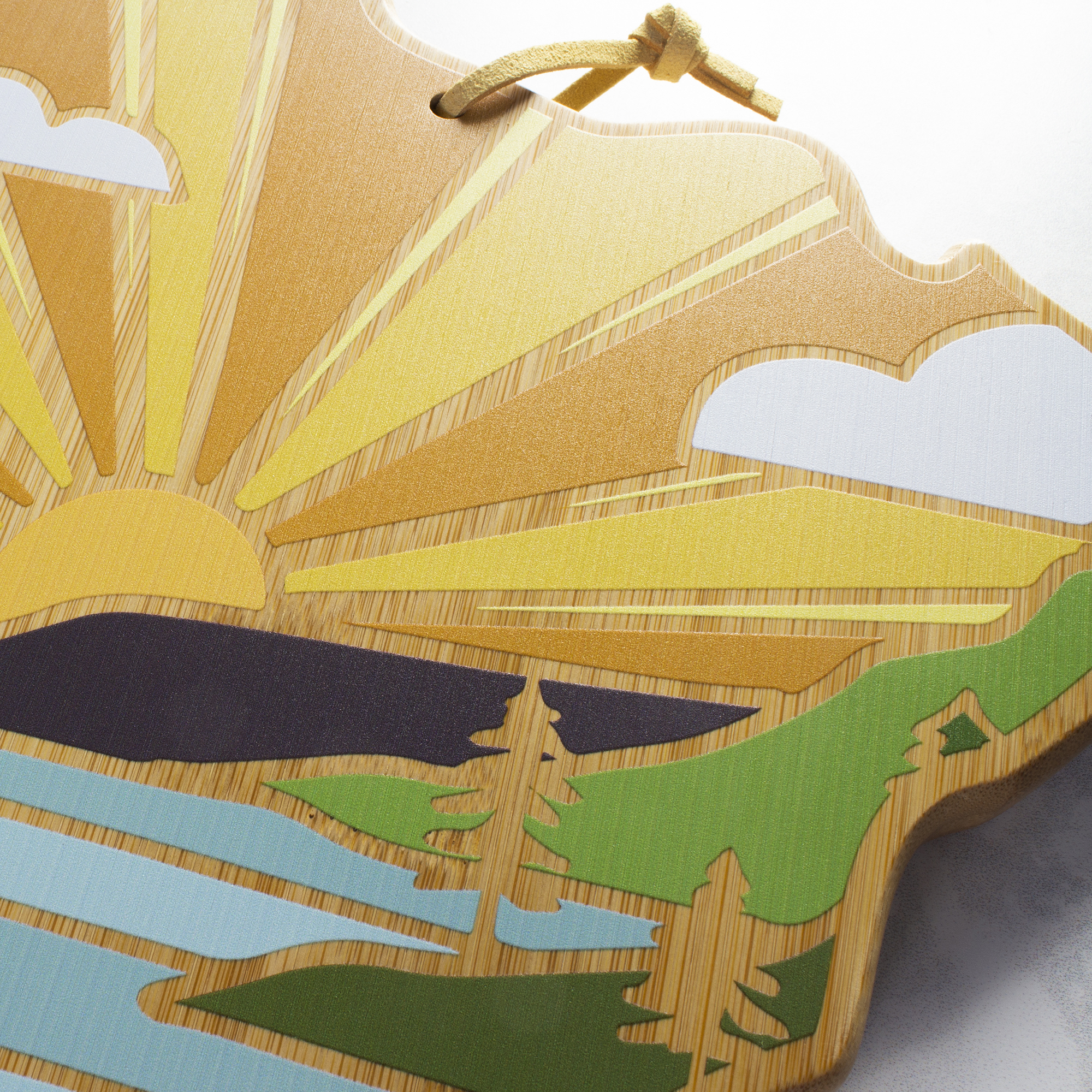 Minnesota State Shaped Serving and Cutting Board with Artwork by Summer Stokes 9