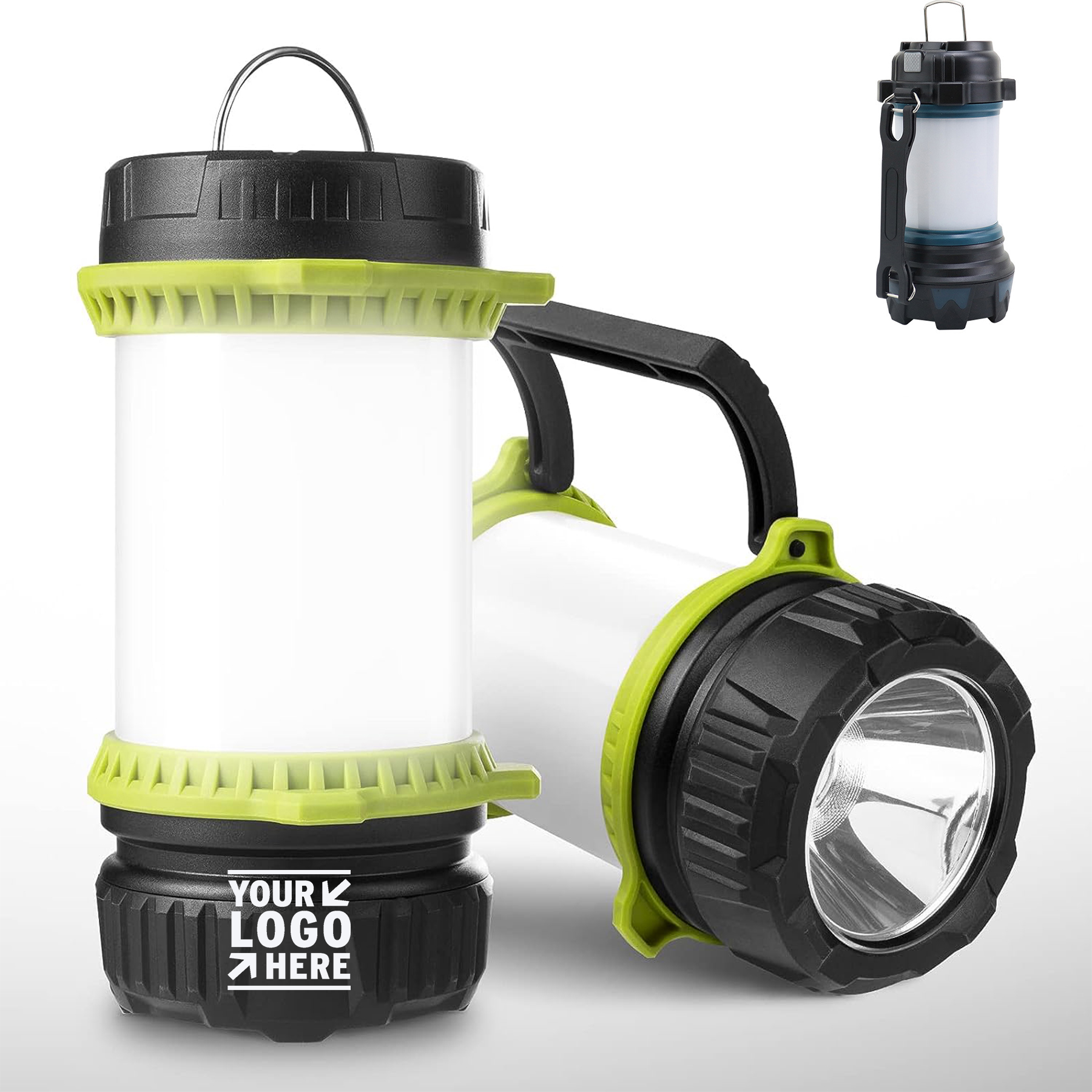 5 Light Modes 500LM Flashlight Lighting Ever LED Camping Lantern Rechargeable 2600mAh Power Bank