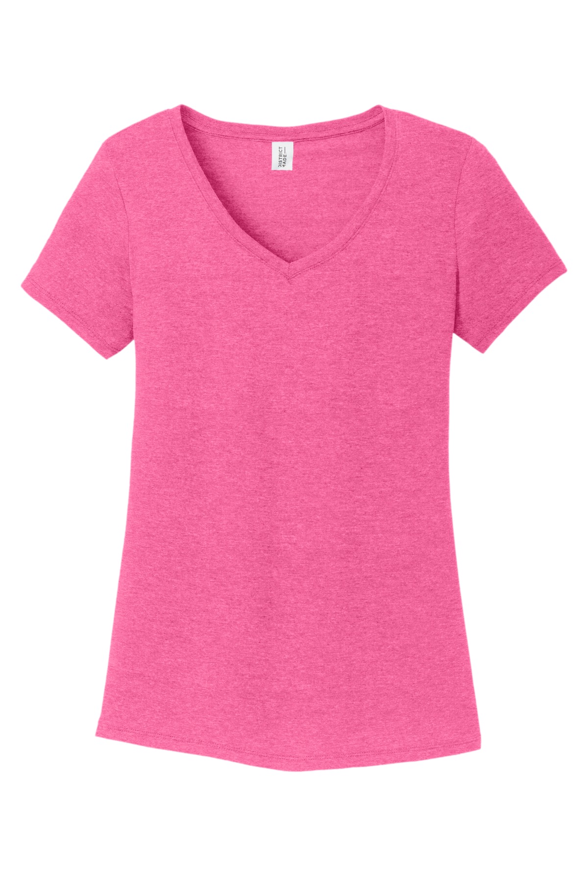 District Women's Perfect Tri V-Neck Tee. DM1350L 108