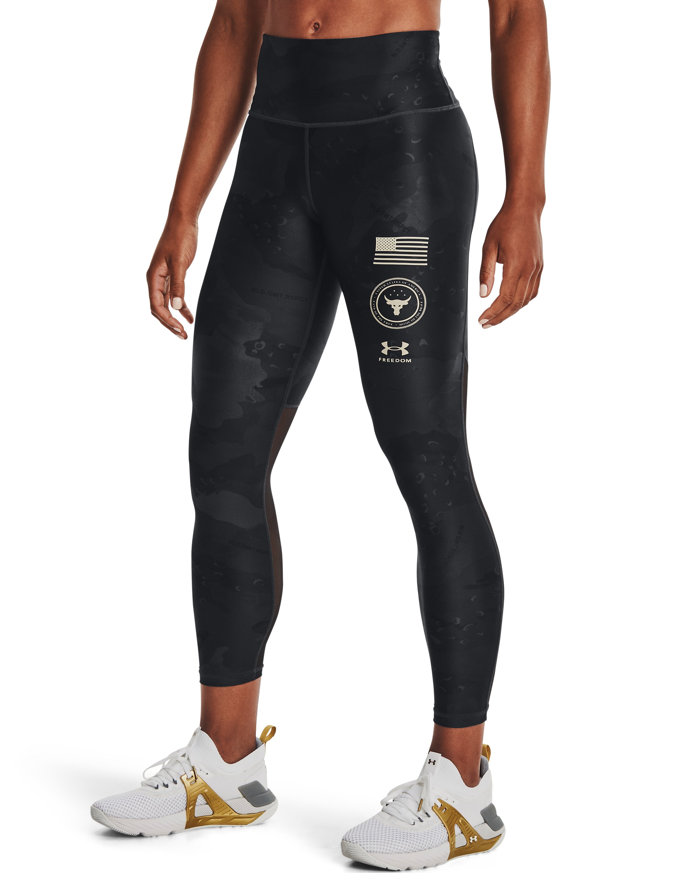Women's Project Rock HeatGear No-Slip Waistband Ankle Leggings 1