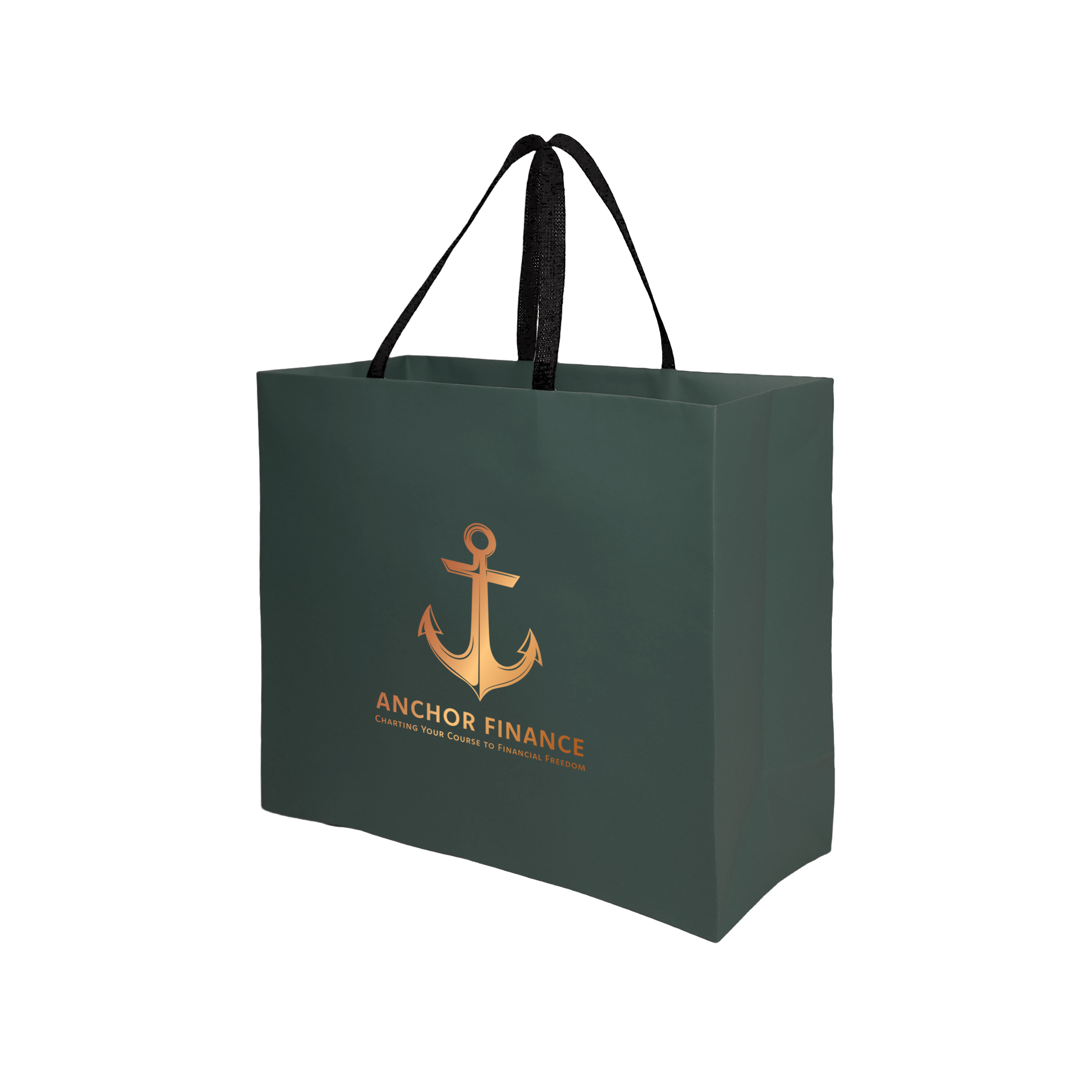 Sugarcane Paper Bag with Embedded Web Style Paper Handles - 9