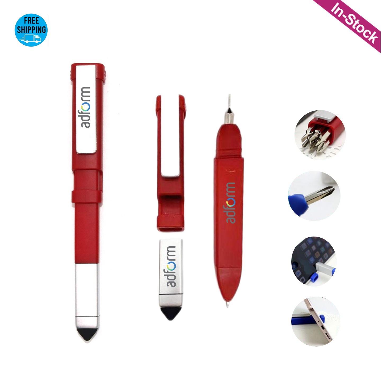 Tool Kit Pen With Stylus and Phone Stand 3