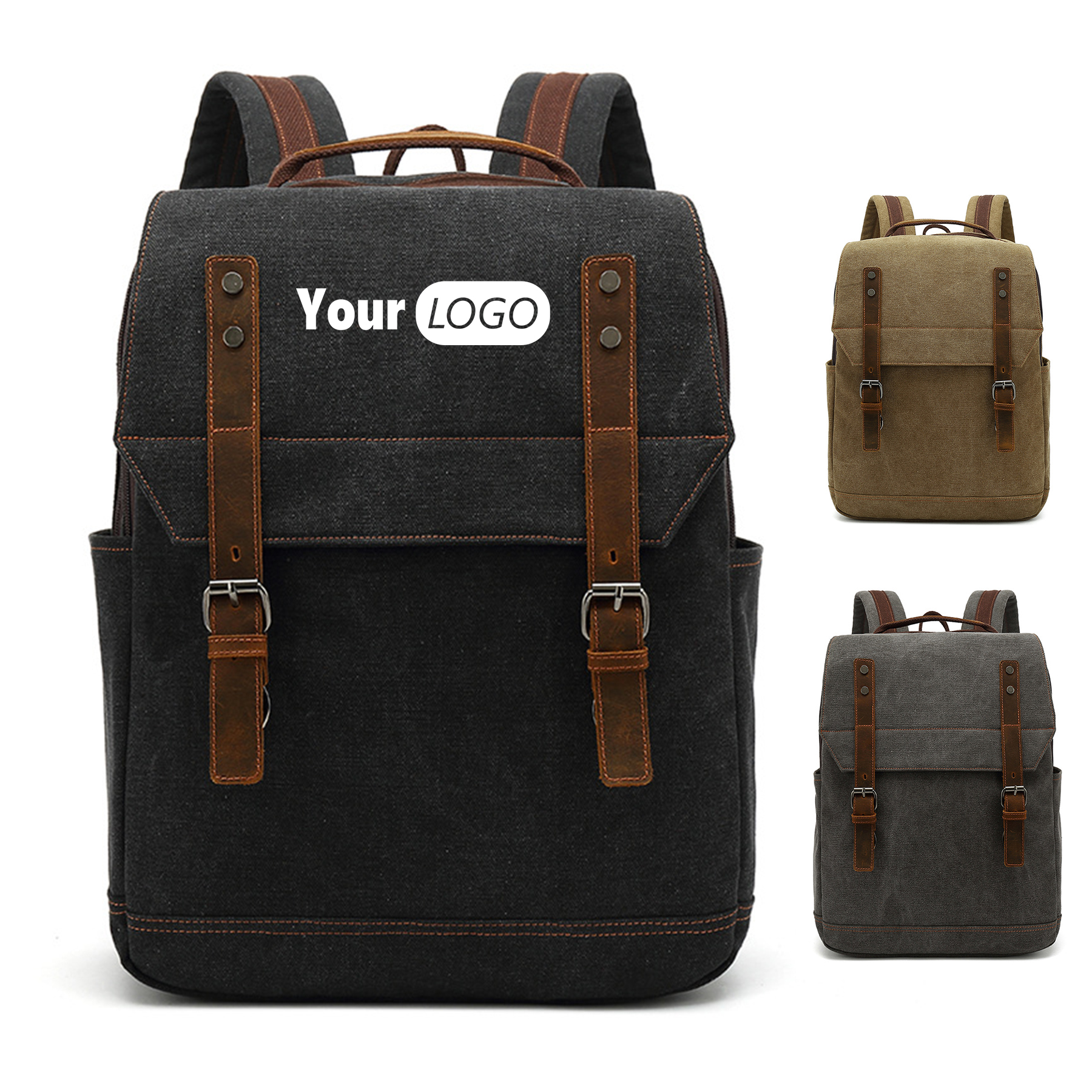 Large Canvas wearable Backpack for business 6
