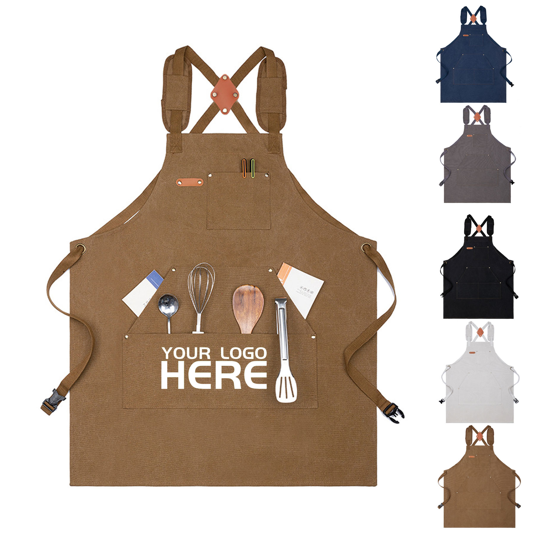 Work Apron With Large Pocket 1