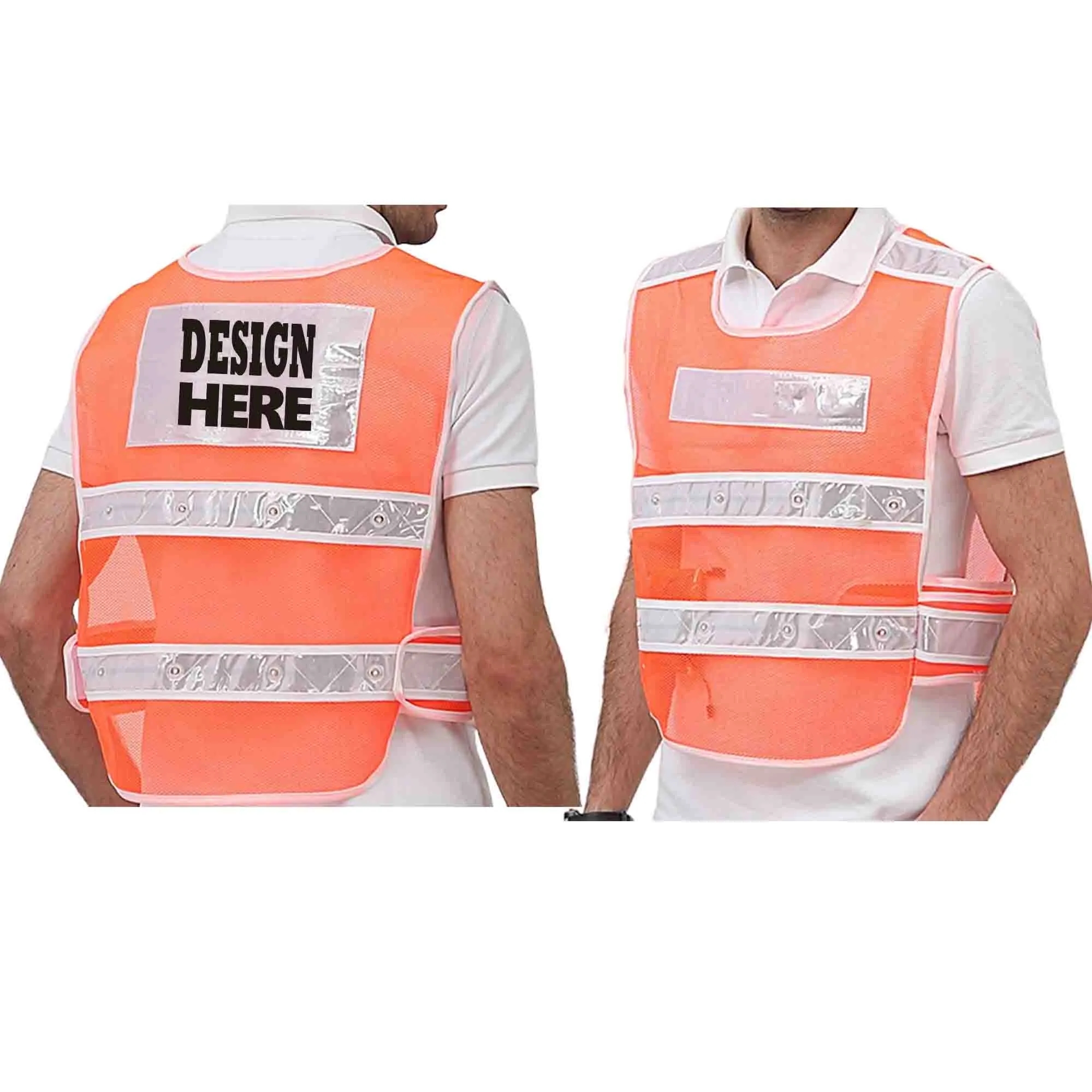 MOQ20 LED Light Up Running Reflective Vest 4