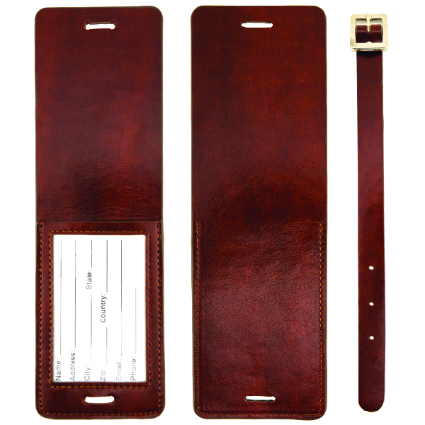 New Age Italian PU Leather Luggage Tag 45