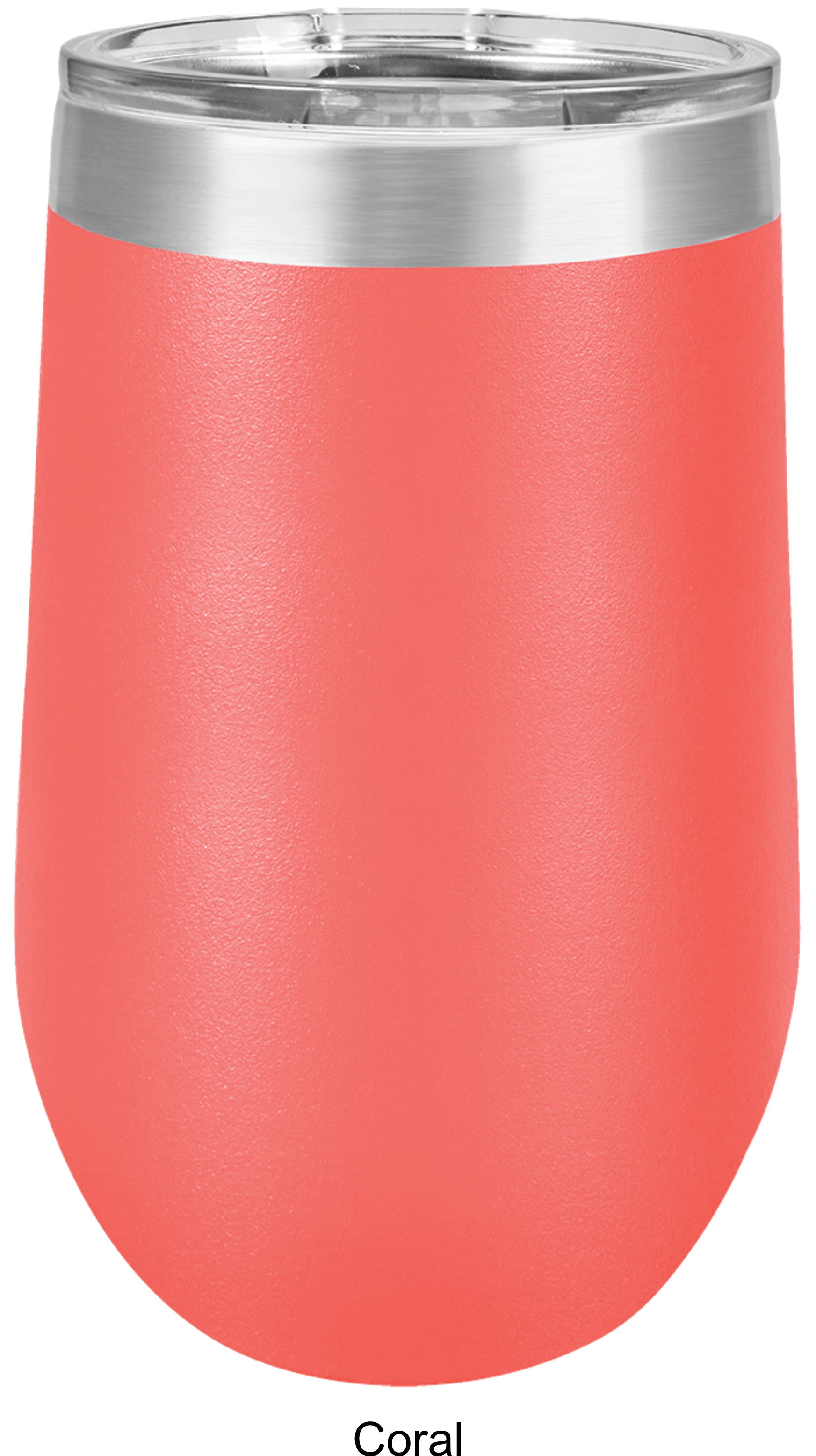 16 Oz. Polar Camel Stemless Wine Glass w/Lid Stainless Steel 17