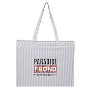 Striped Pacific Recycled Cotton Shopper Tote 2