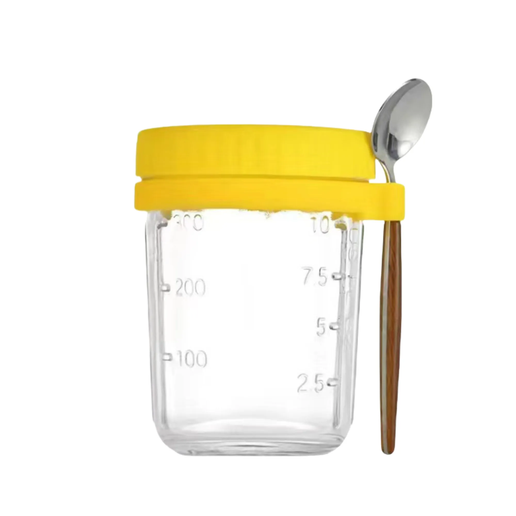 12oz Overnight Breakfast Cup With Measuring Marks And Spoon 9