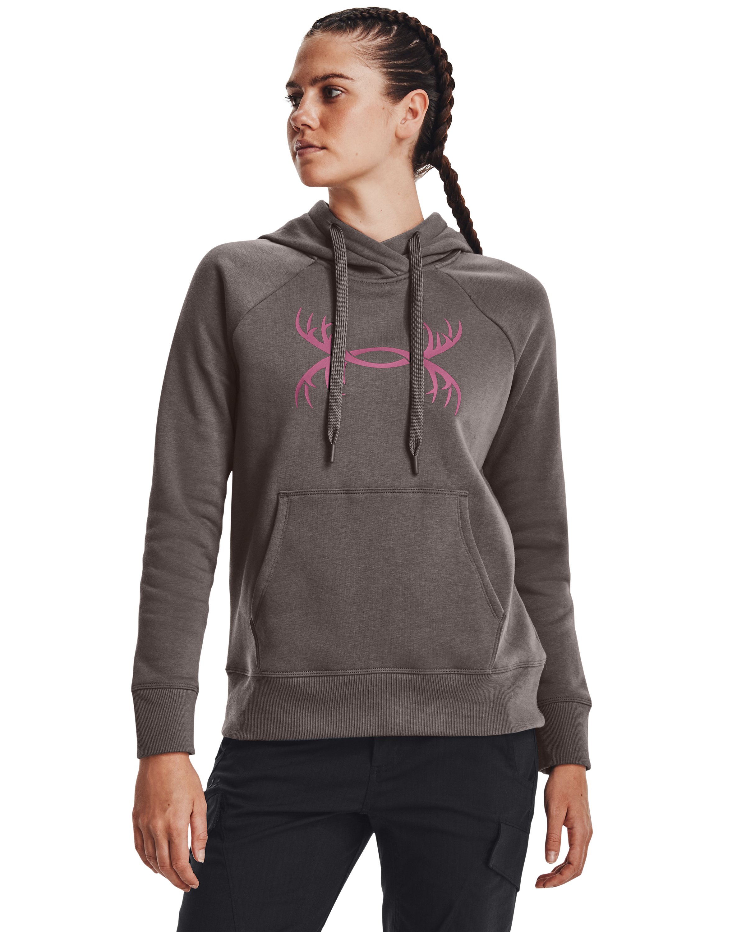 Women's UA Rival Fleece Antler Hoodie 7