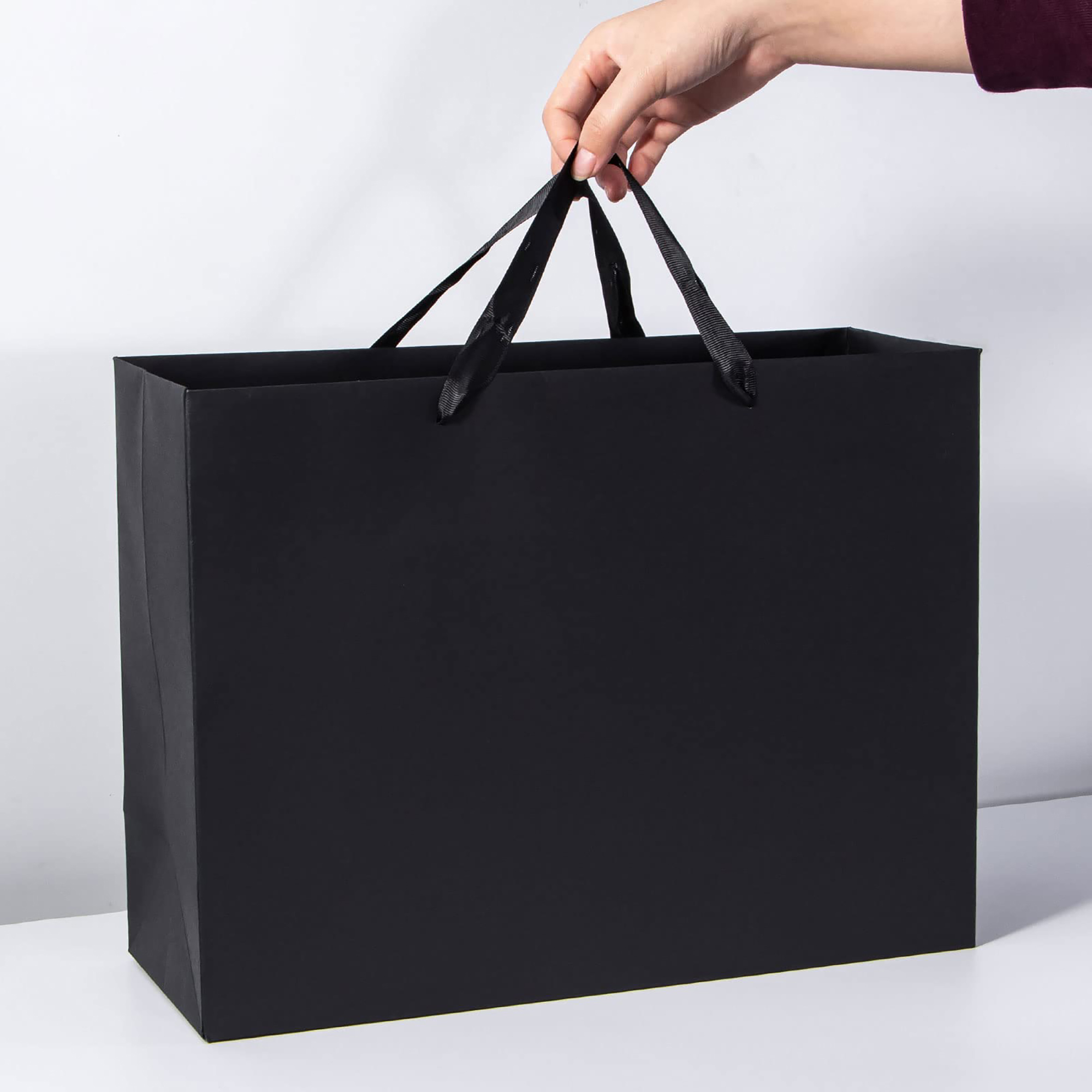 Customizable Horizontal Cardstock Tote Bag 14