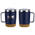 Sapora 12 oz Vacuum Insulated Stainless Steel Mug with Cork Base 23
