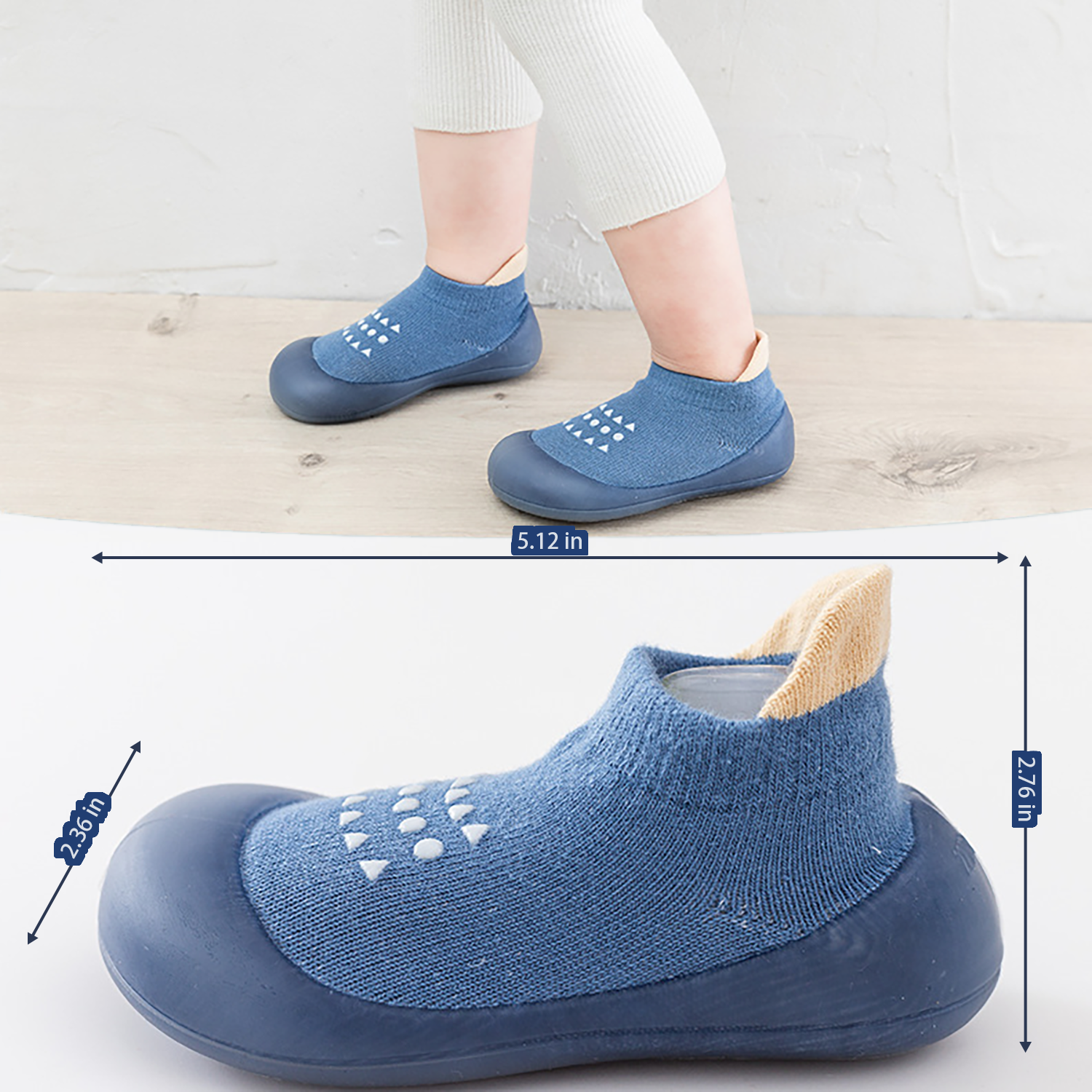 Baby Soft-Sole Non-Slip Walking Socks Shoes 8