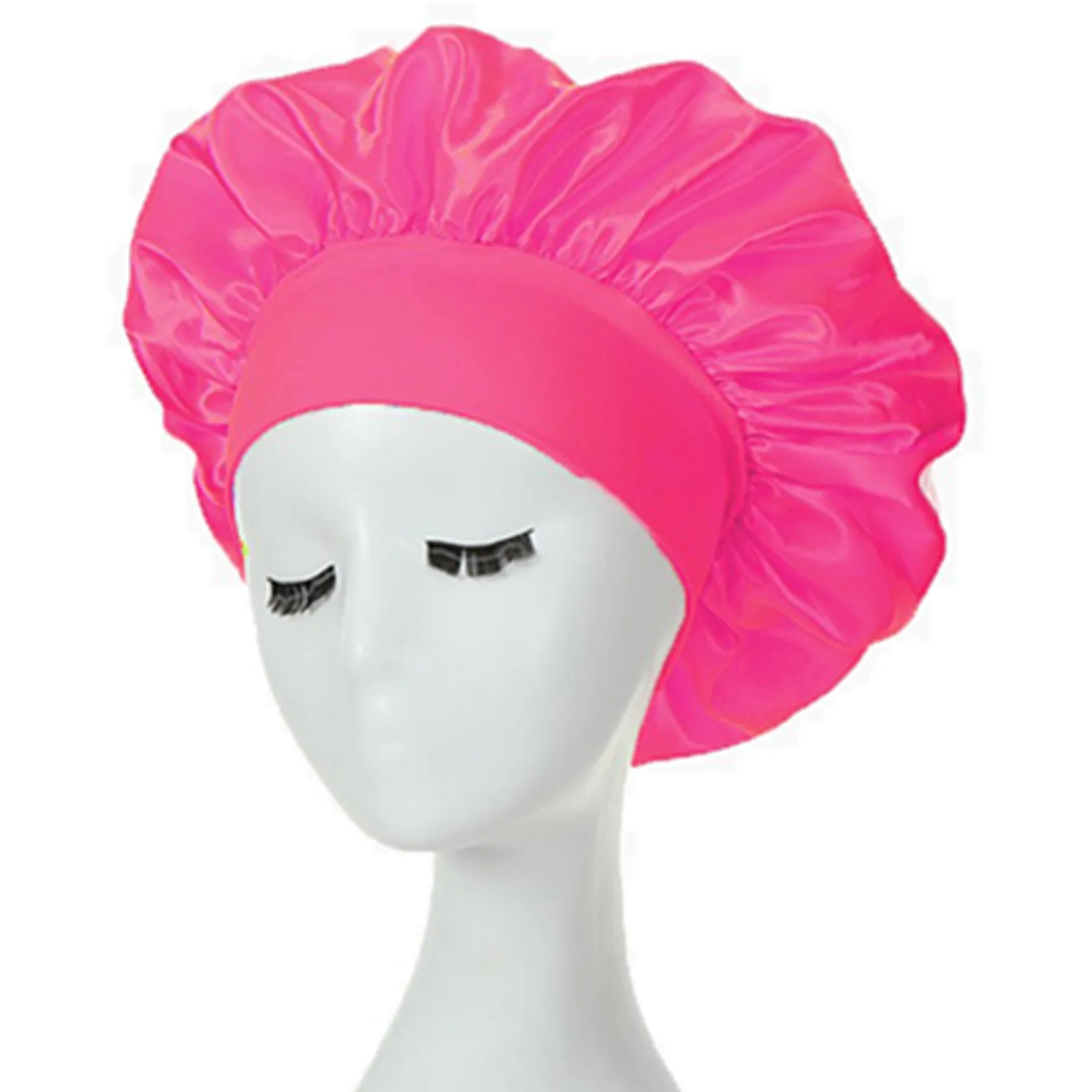 Large Satin Silk Bonnet Sleep Cap 9