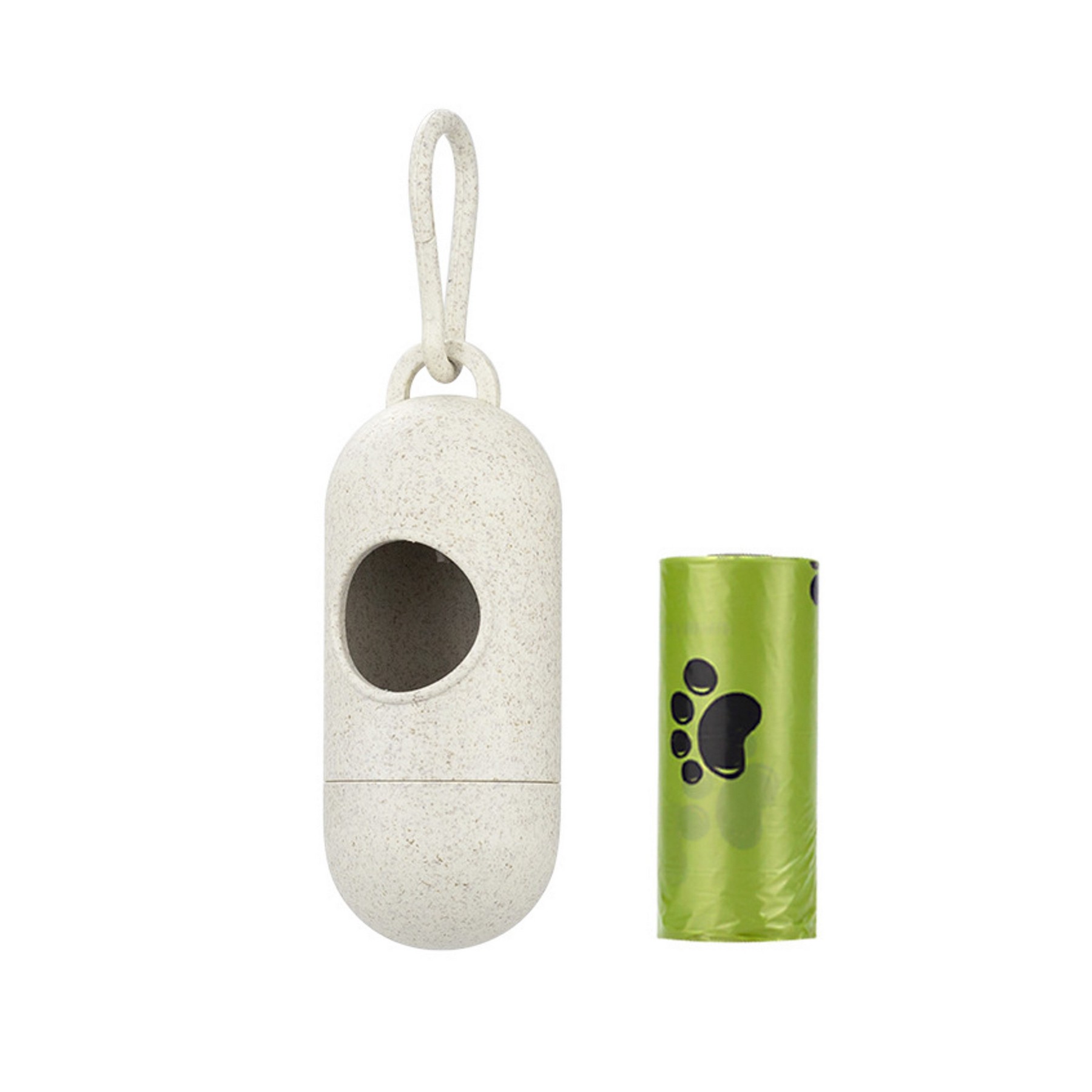 Dog Trash Bag with Wheat Straw Dispenser 3