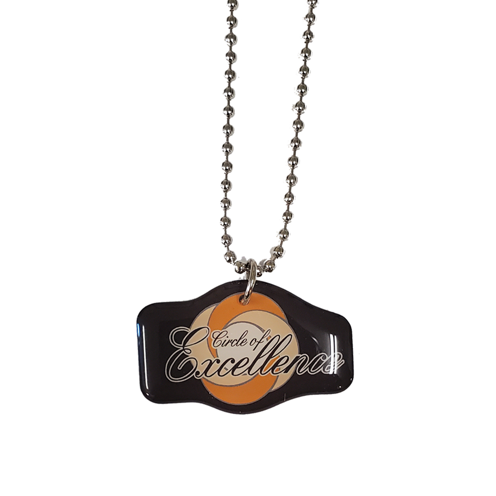 Ball Chain Necklace with Custom Pendant / Charm from 1.1 - 2 Sq. In. 2