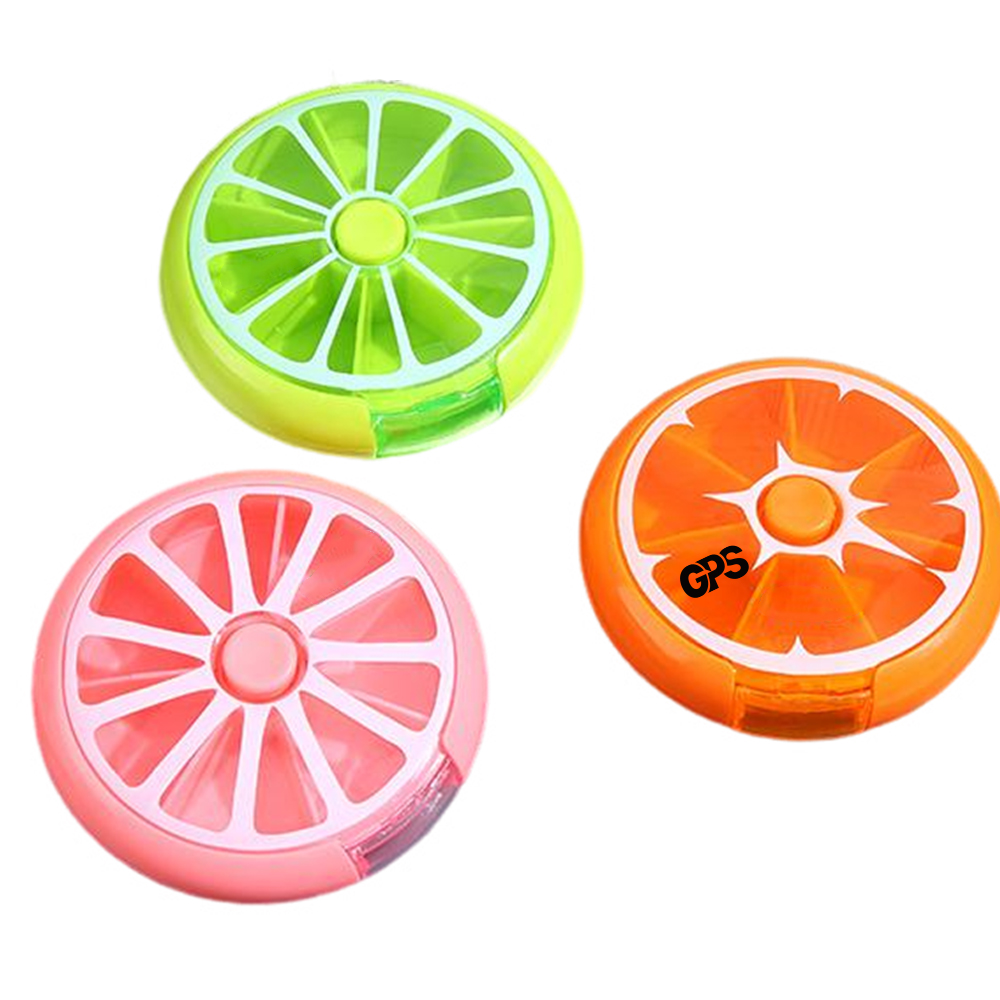 7 Compartments Round Medicine Organizer 5