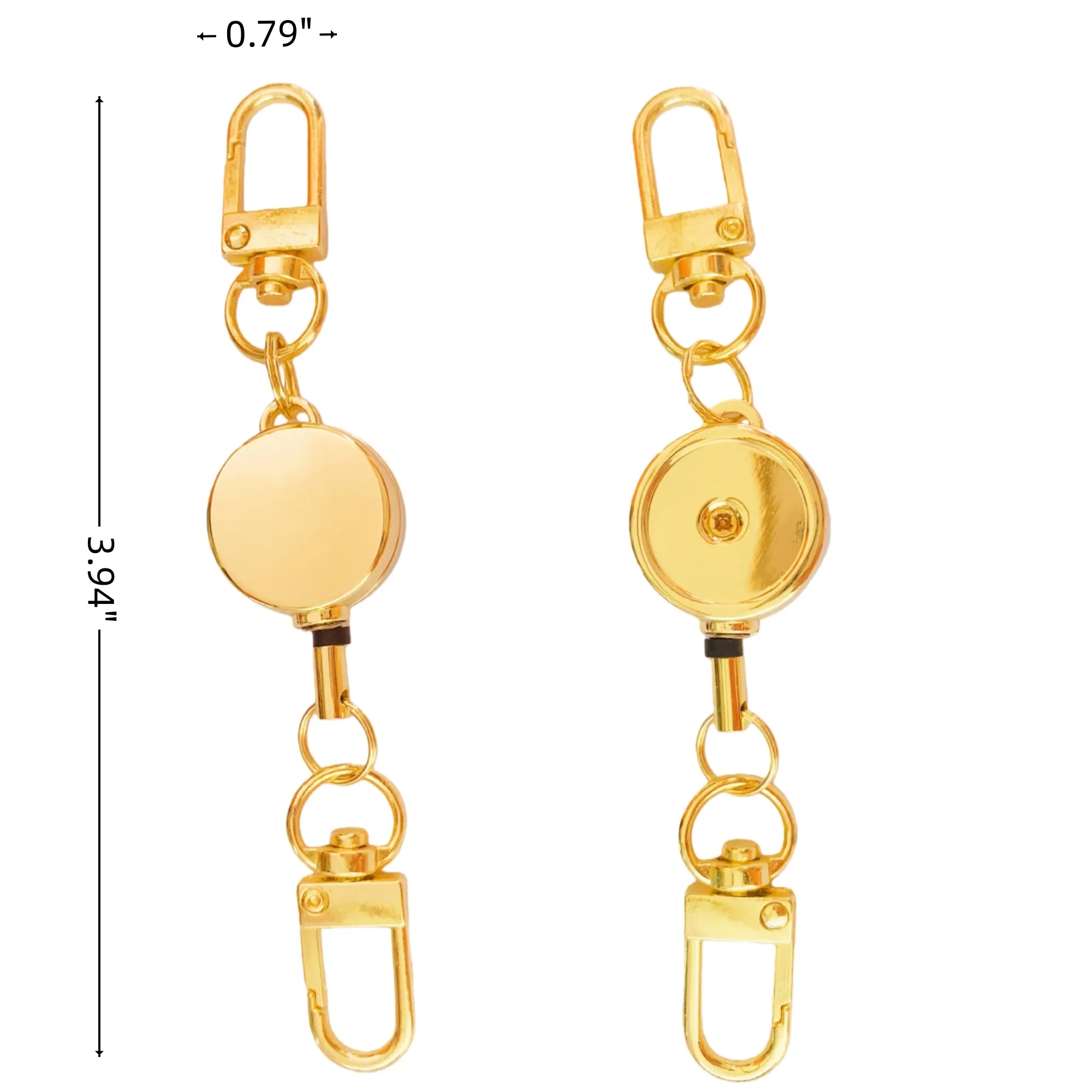 Retractable Keychain Badge Reel Key Bak With Metal Clip 3