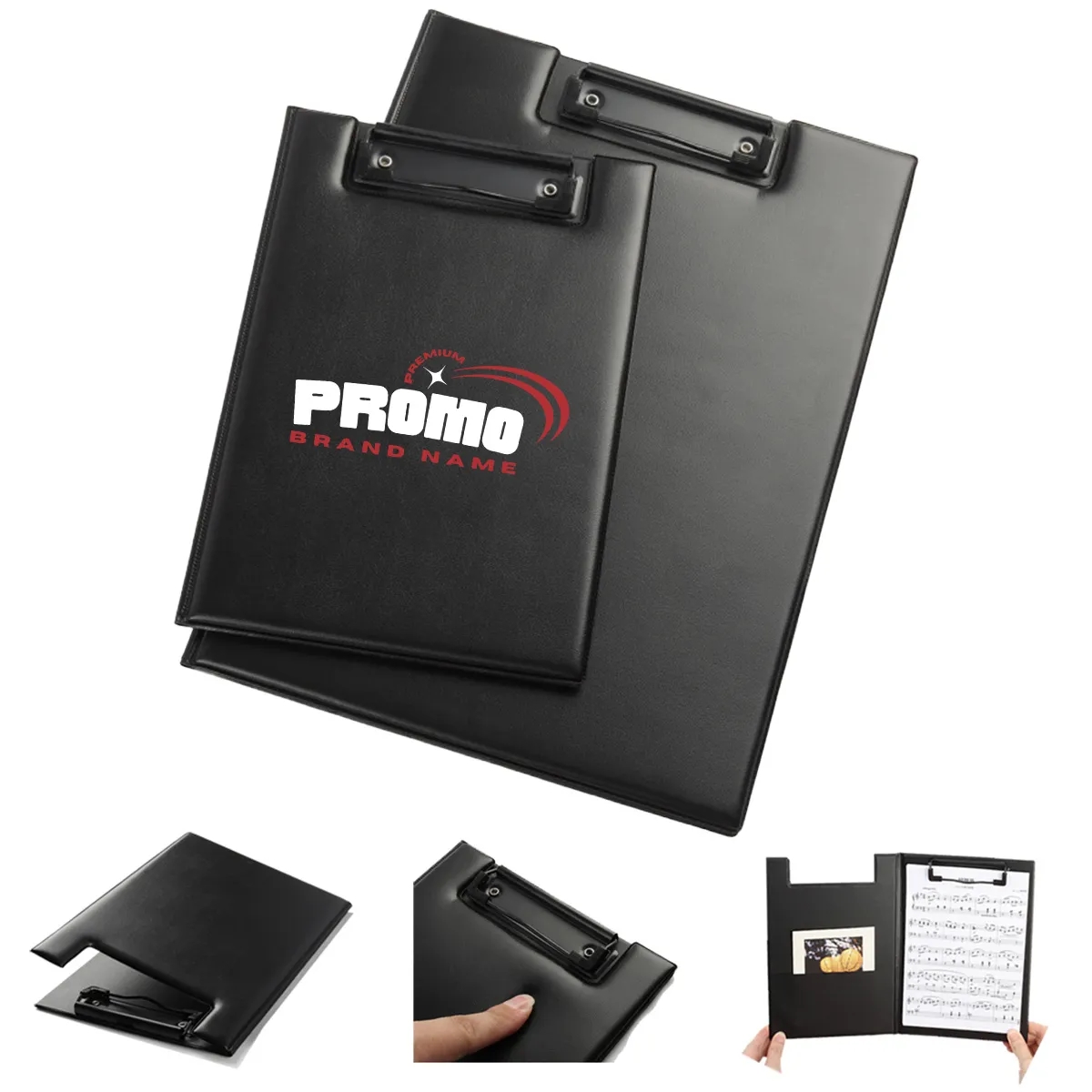 Office Business Leather A4 Clip File Folder Folio Clipboard 4
