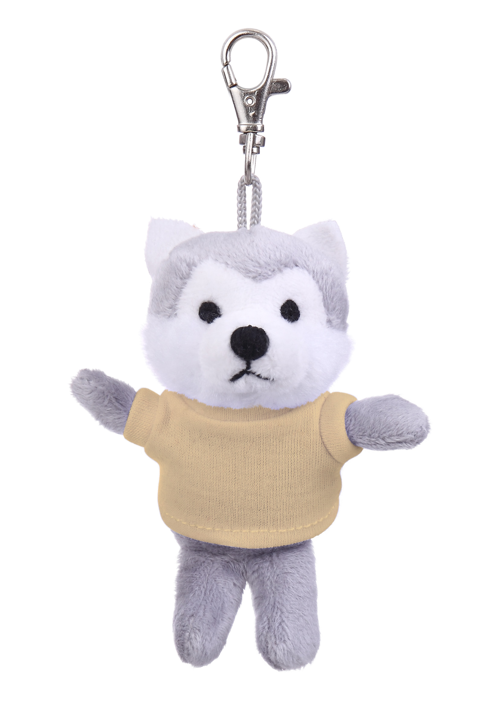 Soft Plush Wolf Keychain with Tee 1