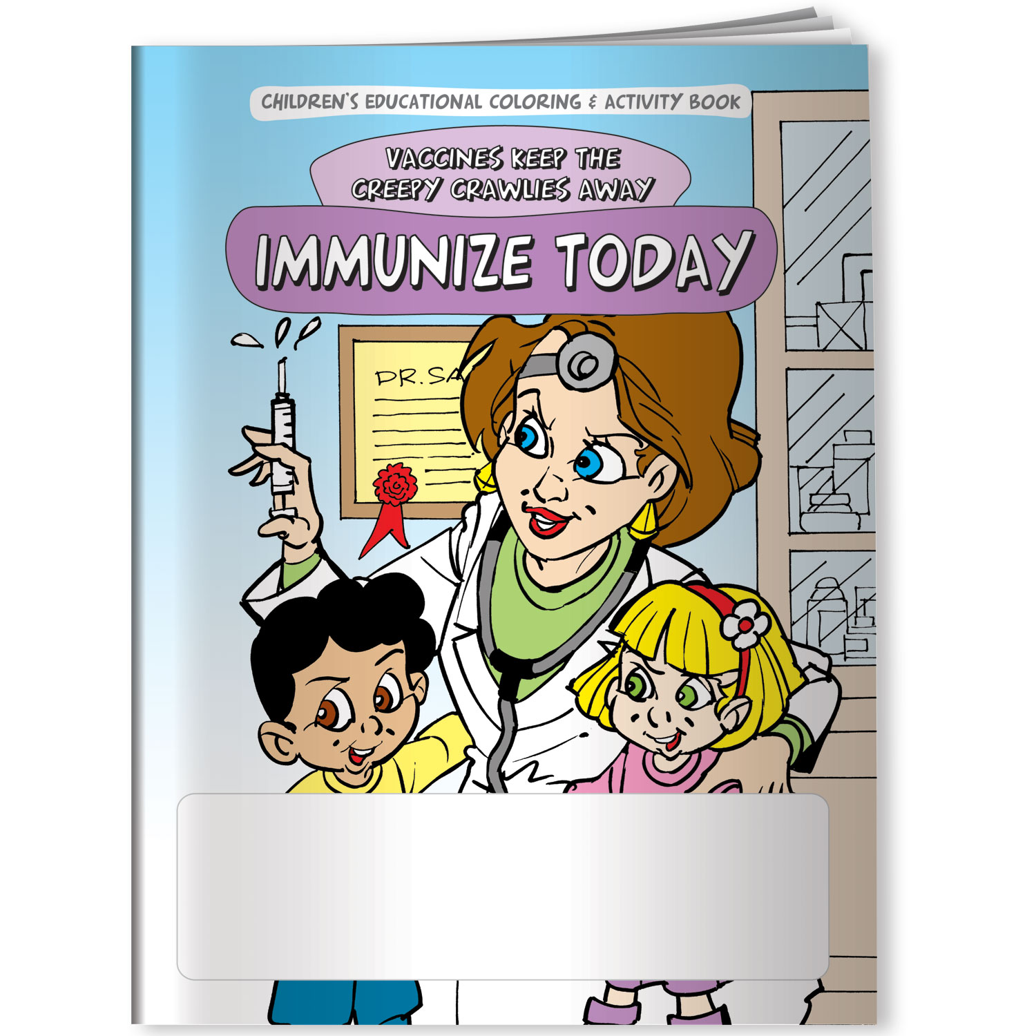 Coloring Book - Vaccines Keep the Creepy Crawlies Away: Immunize Today 4